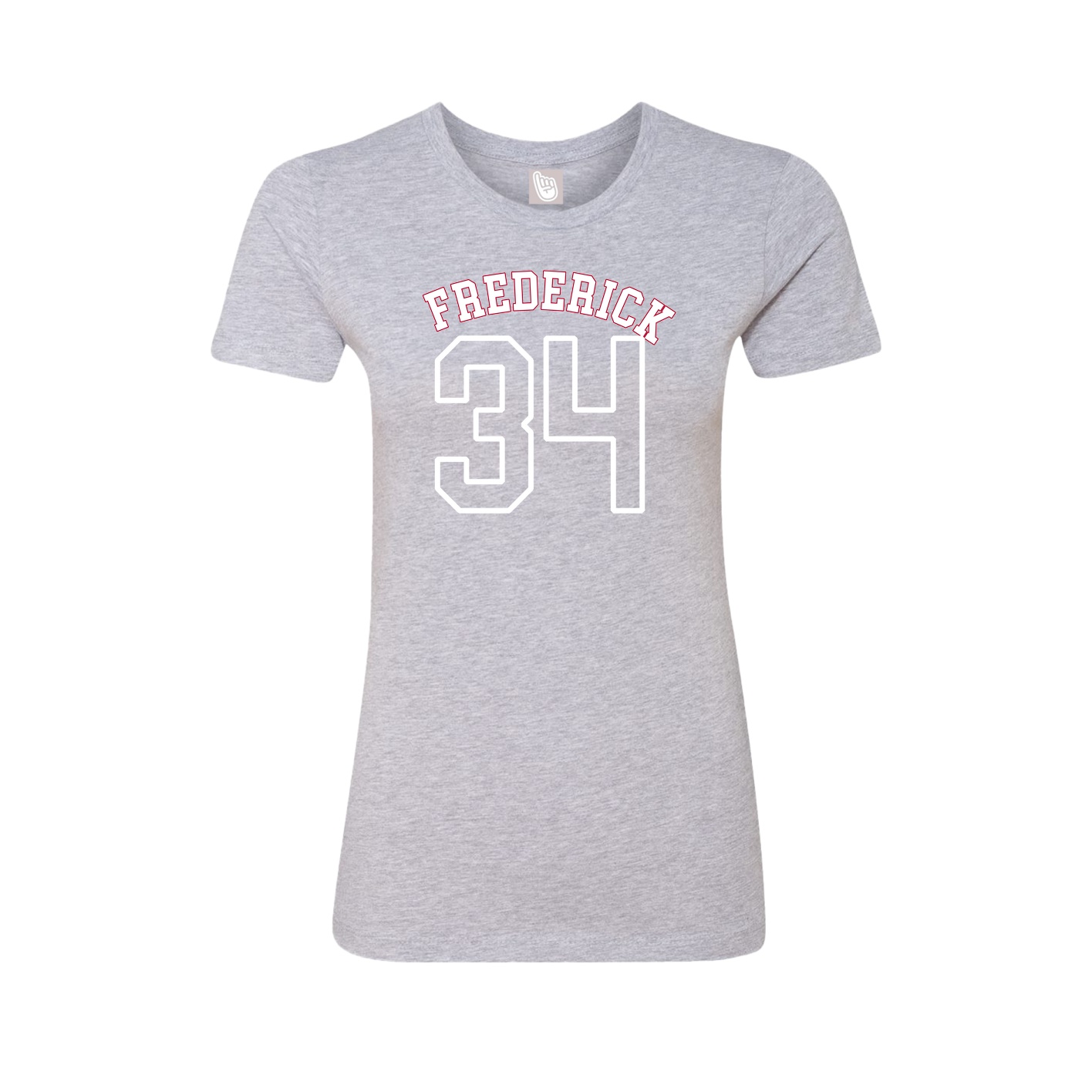 Fitted Women's Tee — Shirsey Arch in Grey