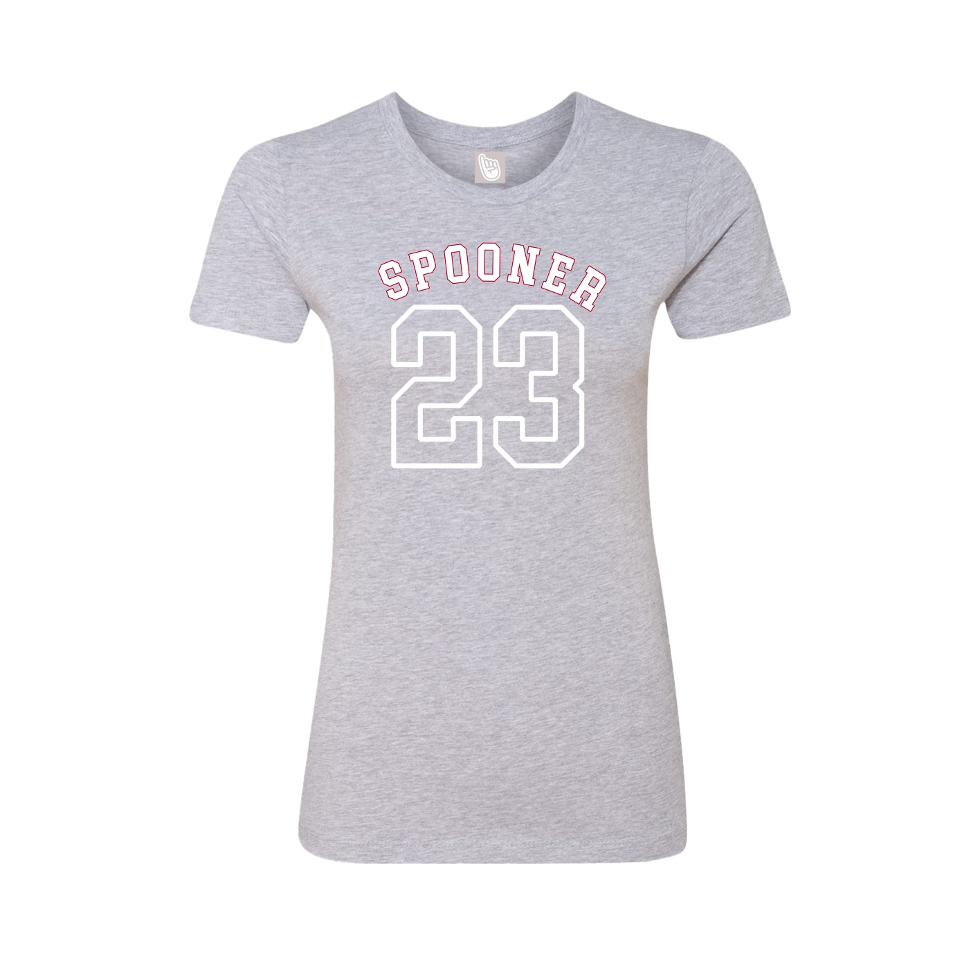 Fitted Women's Tee — Shirsey Arch in Grey
