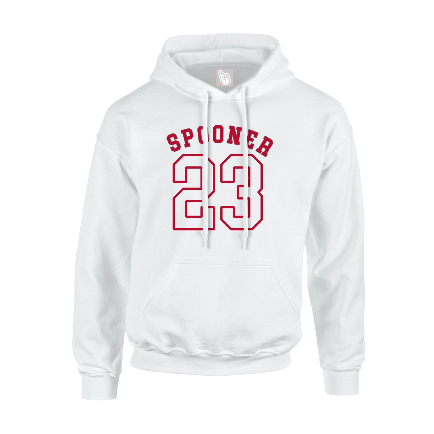 Youth Hoodie — Shirsey Arch in White