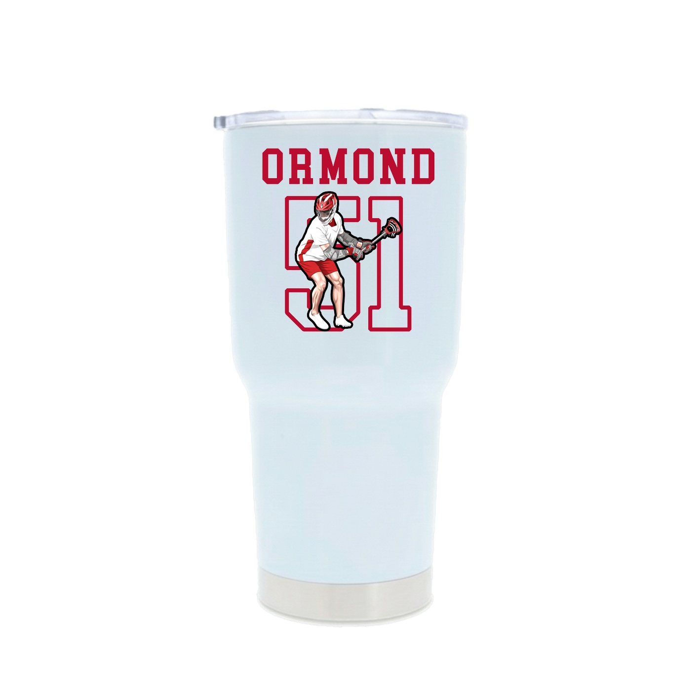 30oz Stainless Steel Tumbler — Shirsey in White