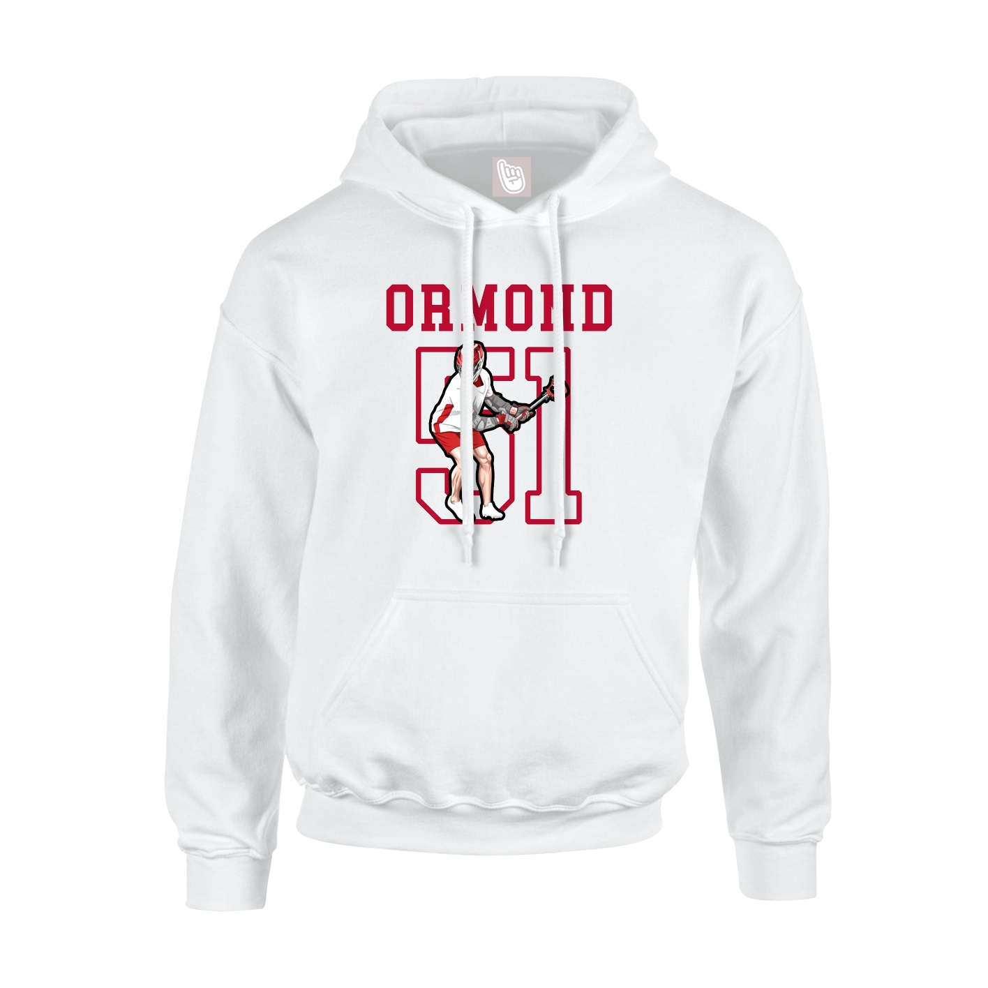 Hoodie — Shirsey in White