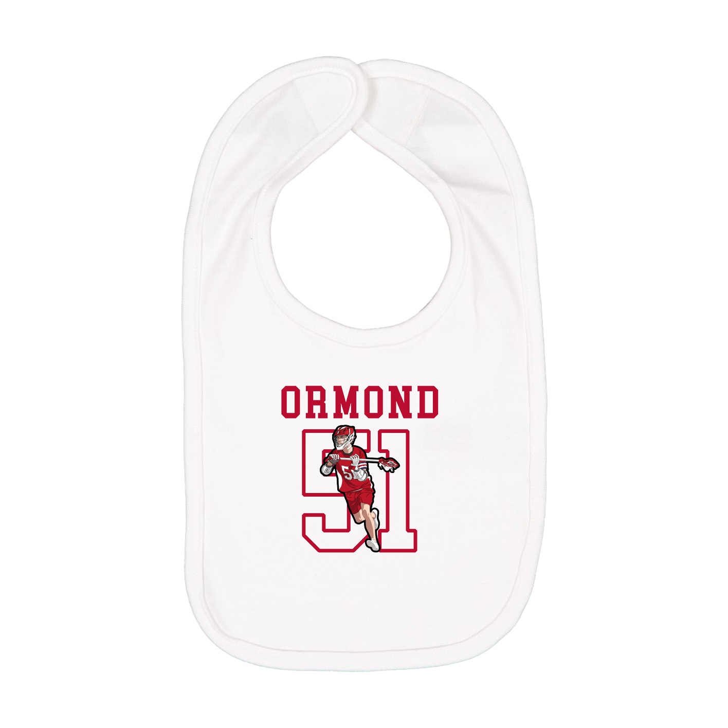 Infant Bib — Shirsey in White