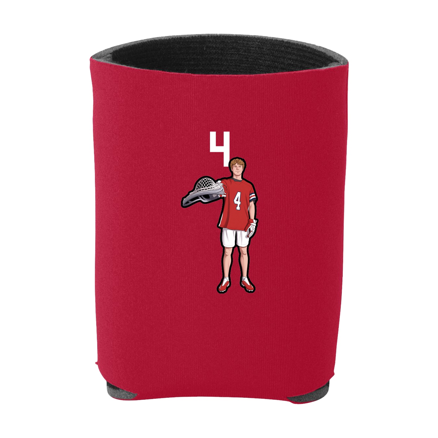Can Holder — Number Top in Red