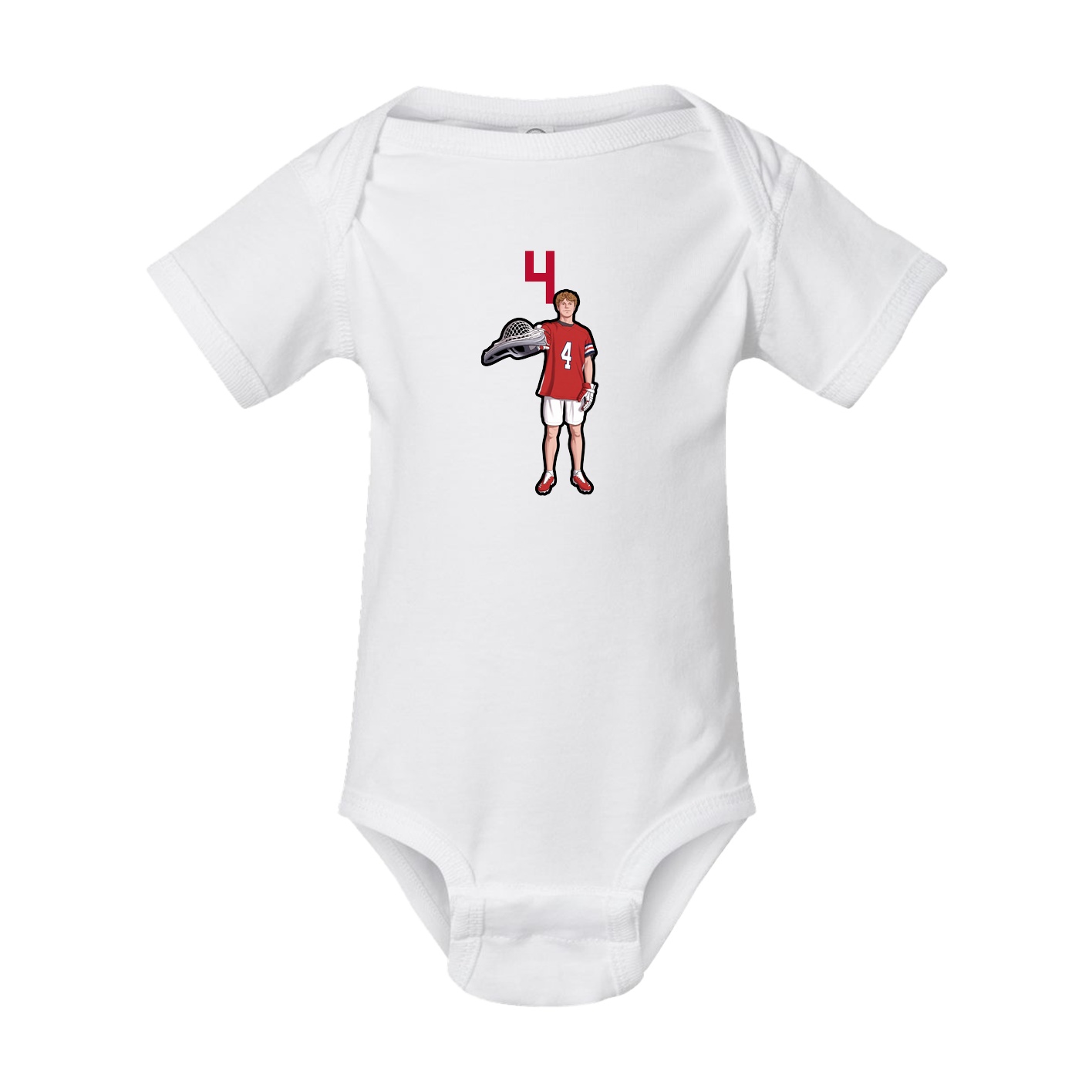 Baby Onesie — Number Top in White