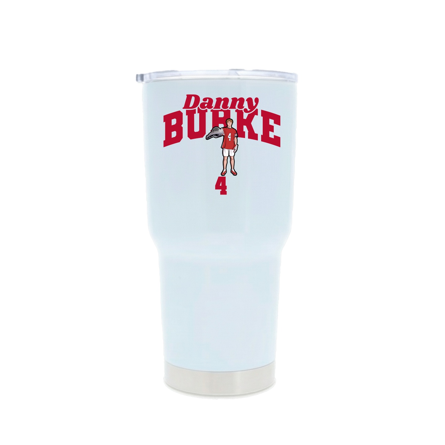 30oz Stainless Steel Tumbler — Signature Arch in White