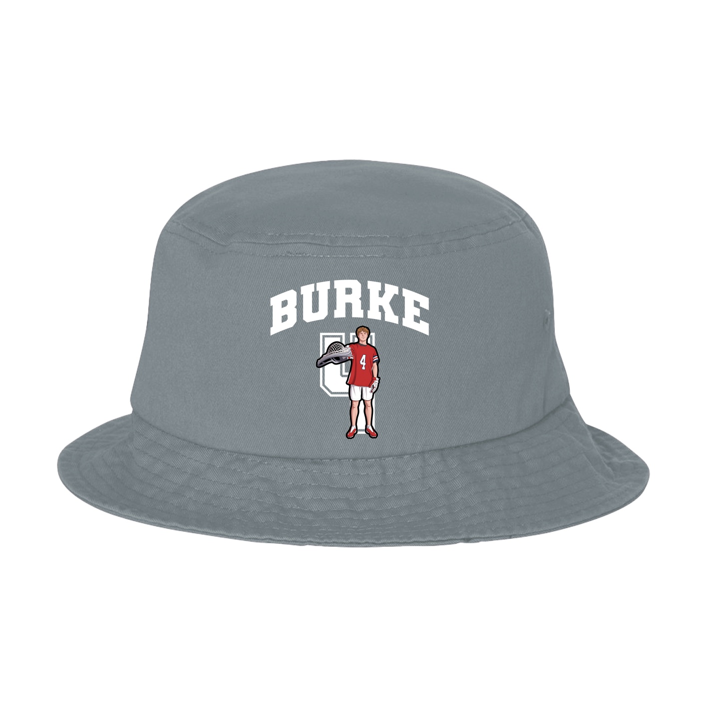 Bucket Cap — Number in Grey