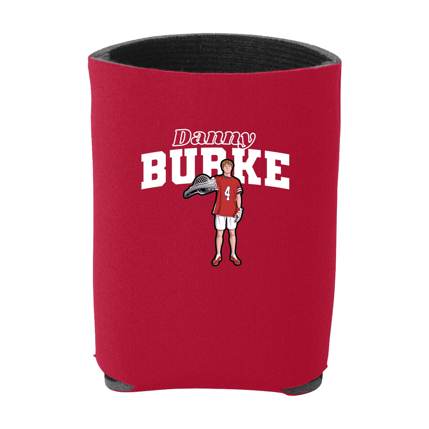 Can Holder — Name Arch in Red