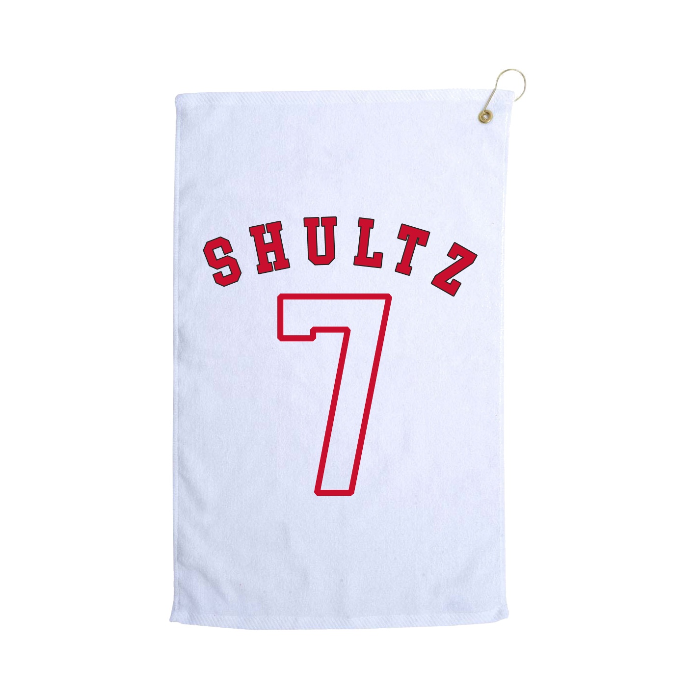 Golf Towel — Shirsey Arch in White