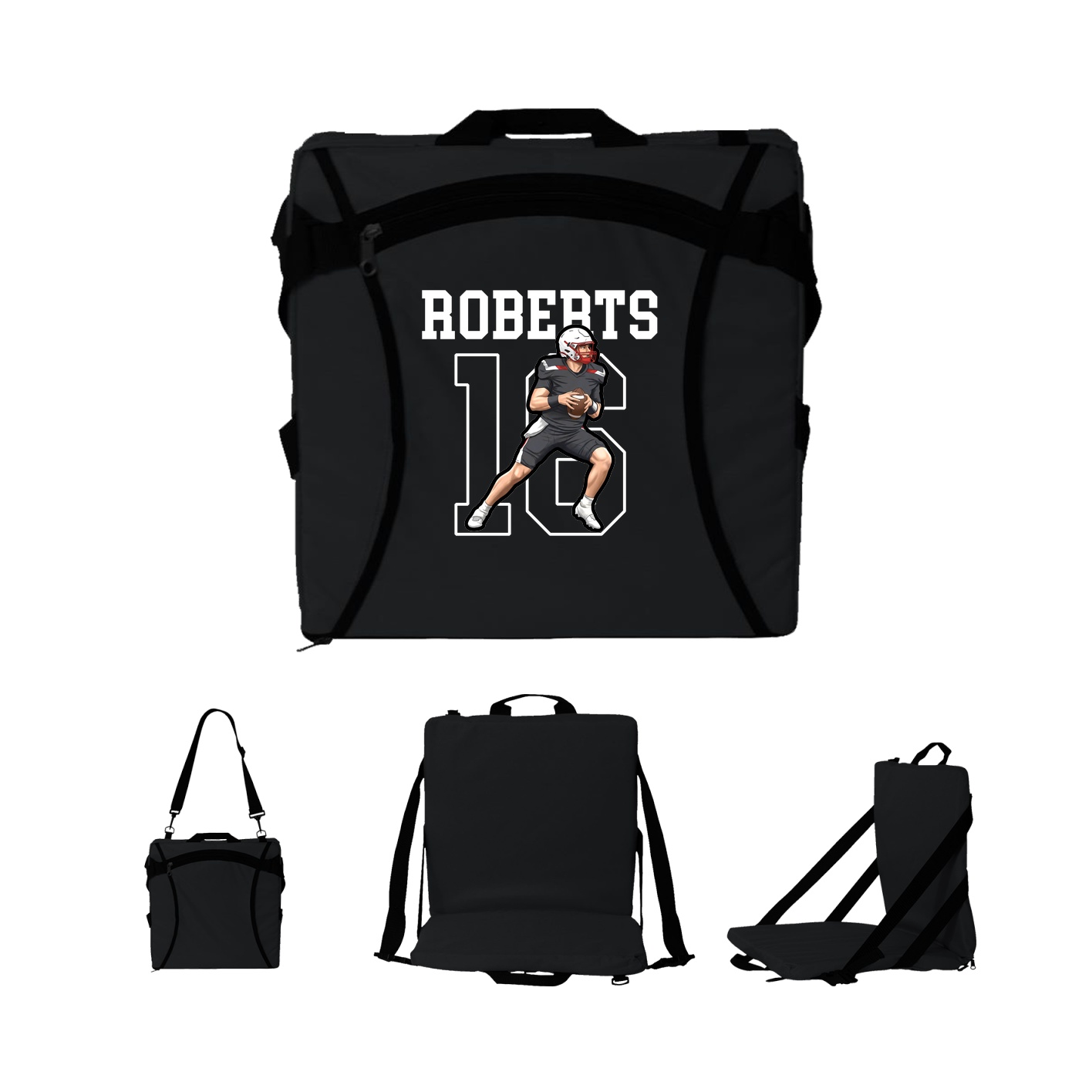 Folding Stadium Seat — Shirsey in Black