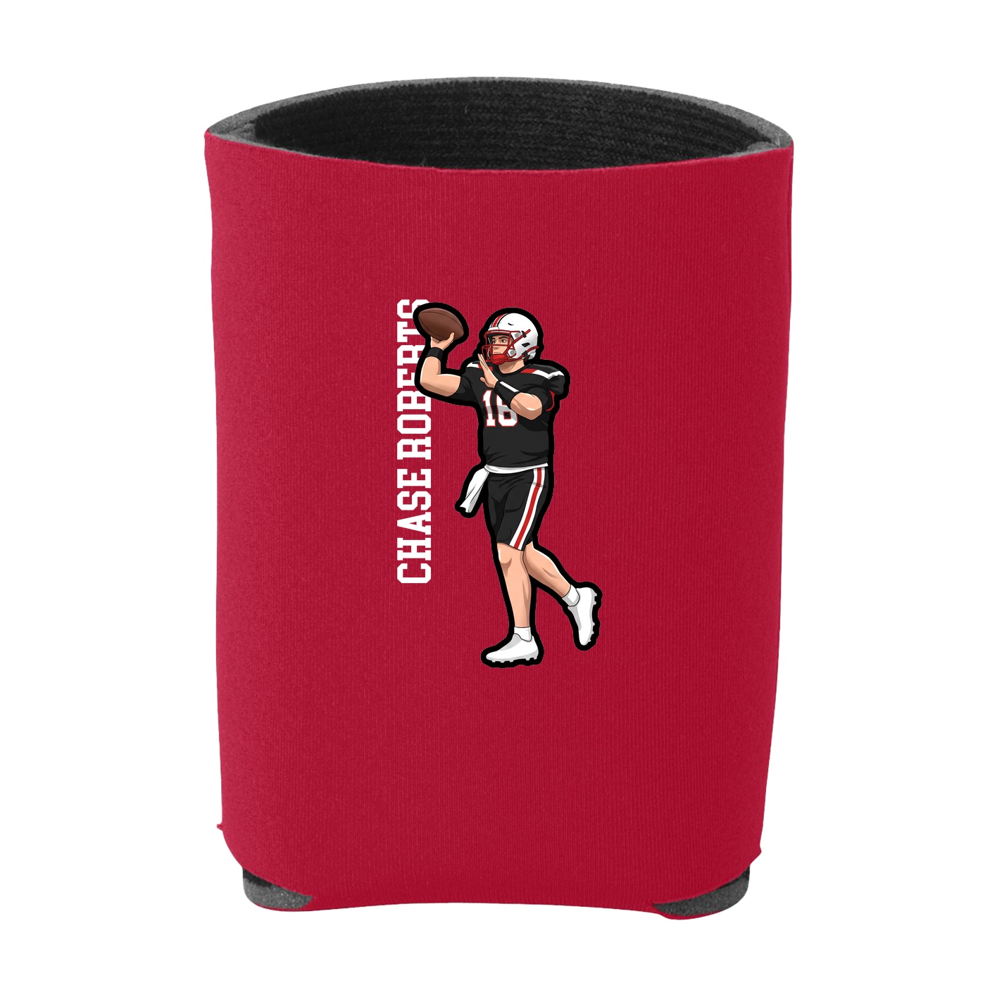 Can Holder — Name Vertical in Red