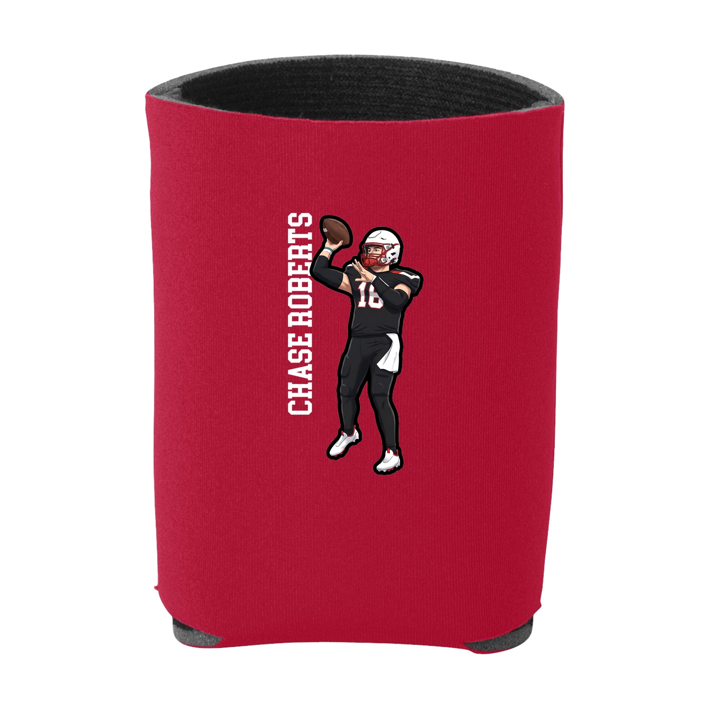 Can Holder — Name Vertical in Red