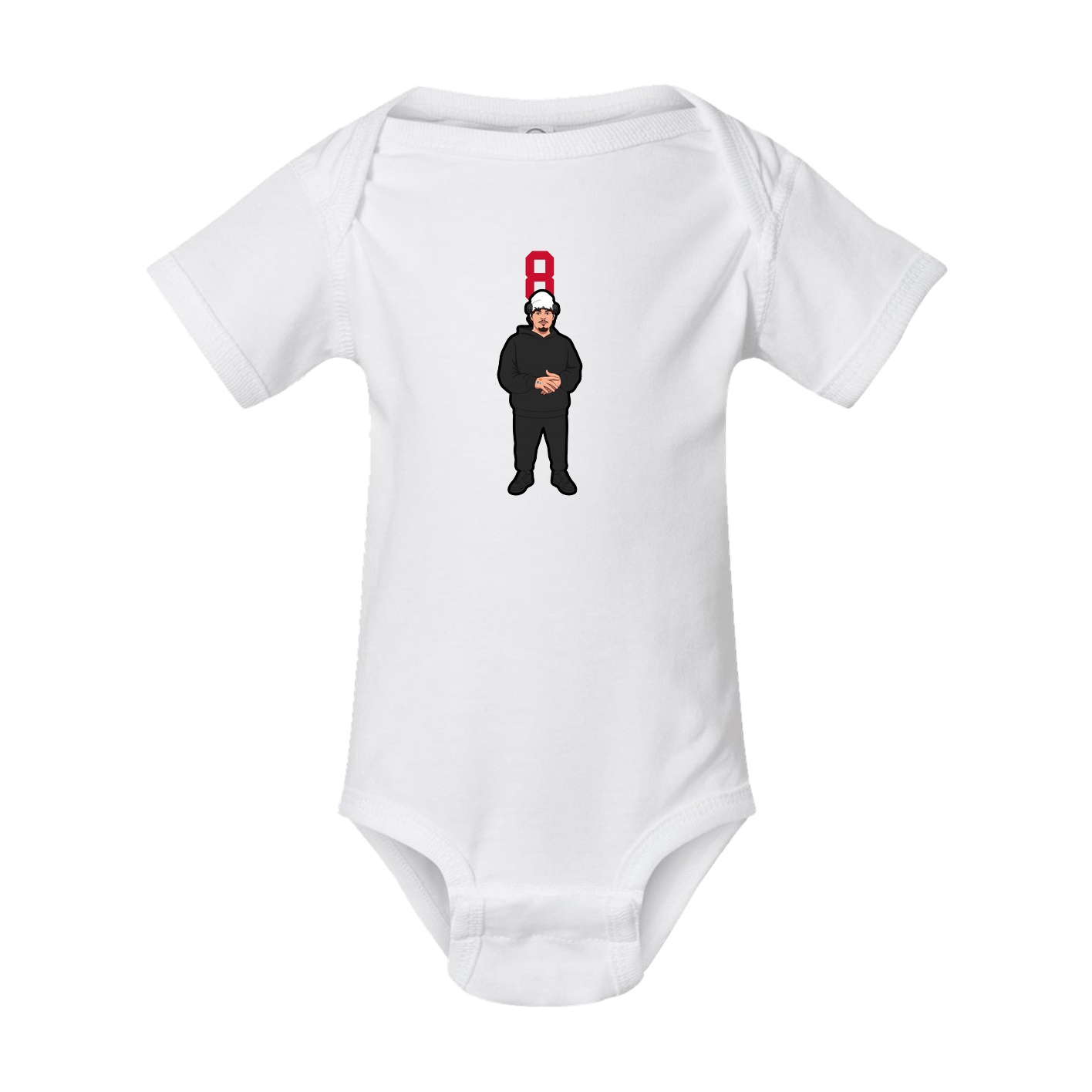 Baby Onesie — Number Top in White