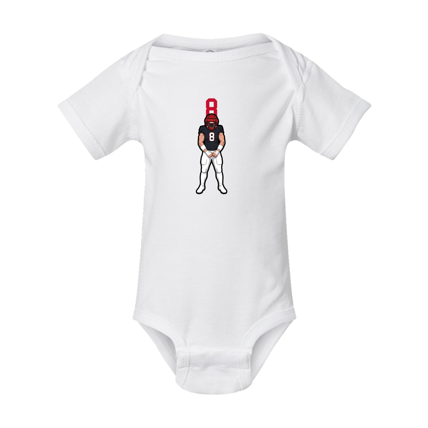 Baby Onesie — Number Top in White
