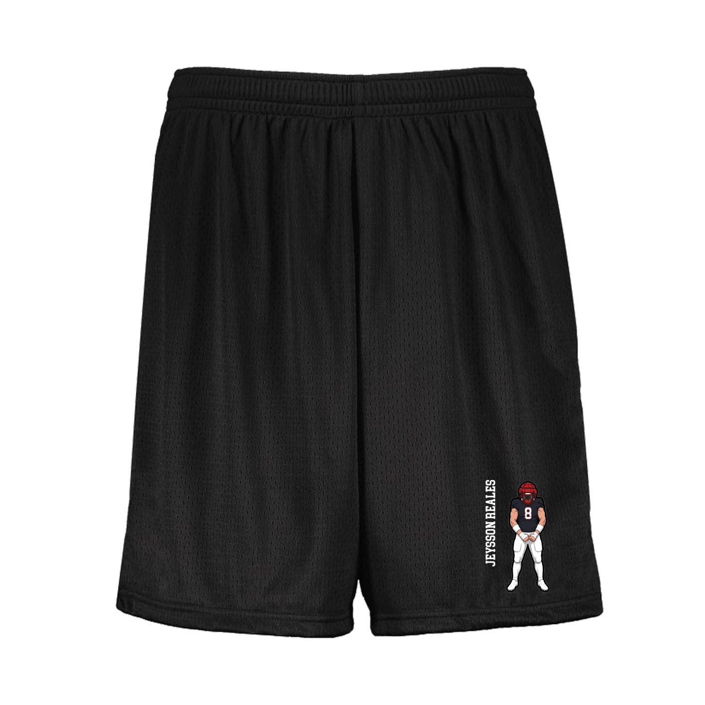 Shorts — Name Vertical in Black