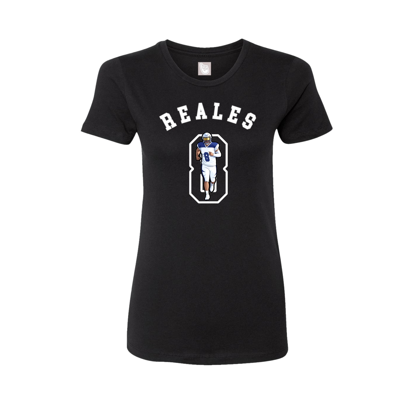 Fitted Women's Tee — Shirsey Arch in Black