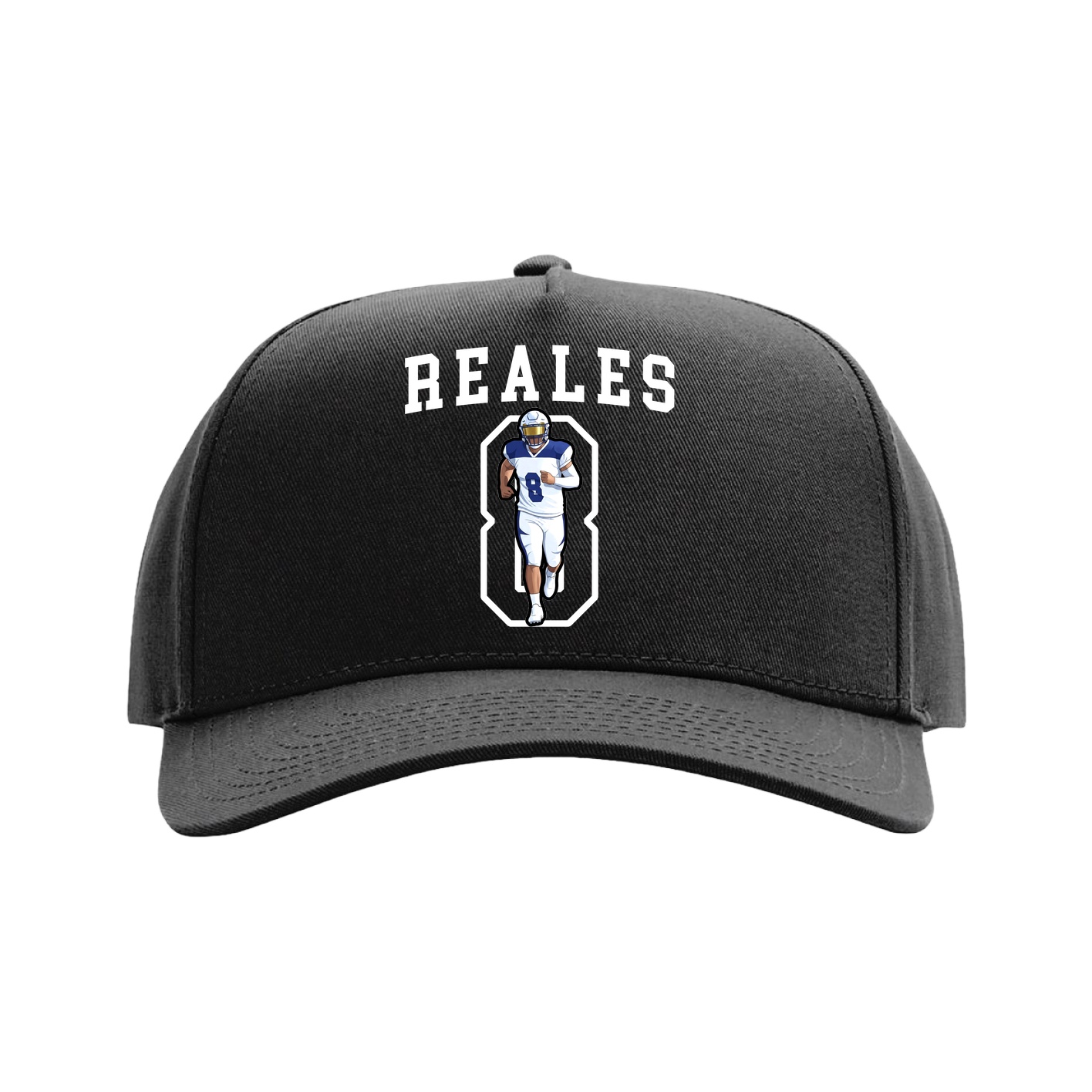 Full Fabric Five-Panel Champ Cap — Shirsey in Black