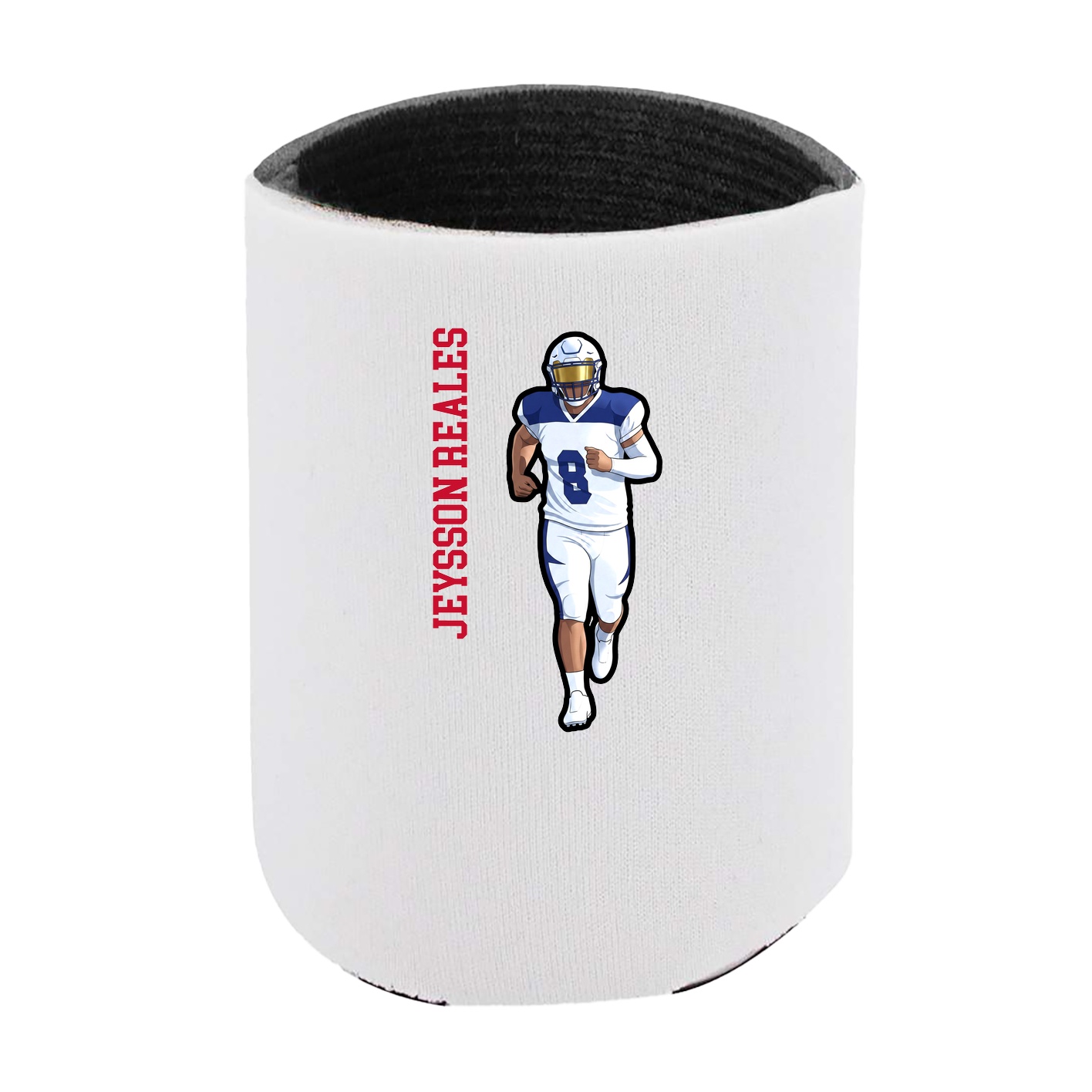 Can Holder — Name Vertical in White