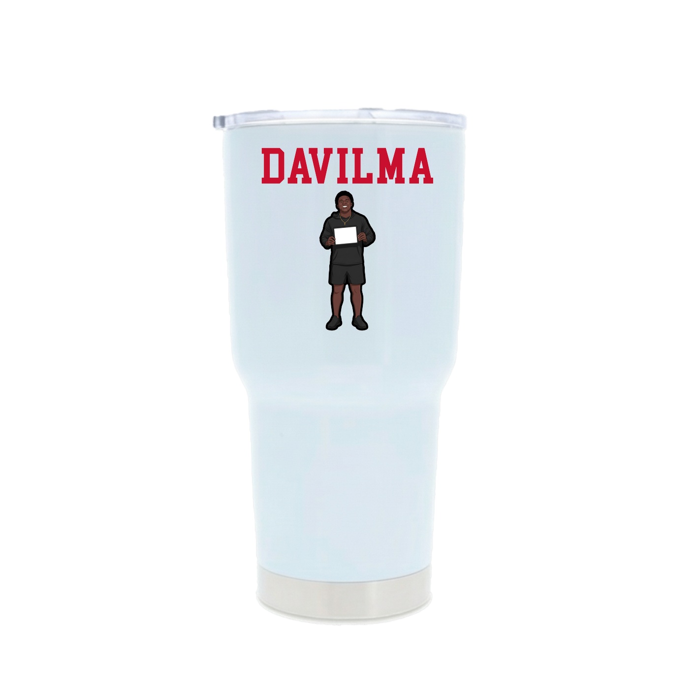 30oz Stainless Steel Tumbler — Shirsey in White