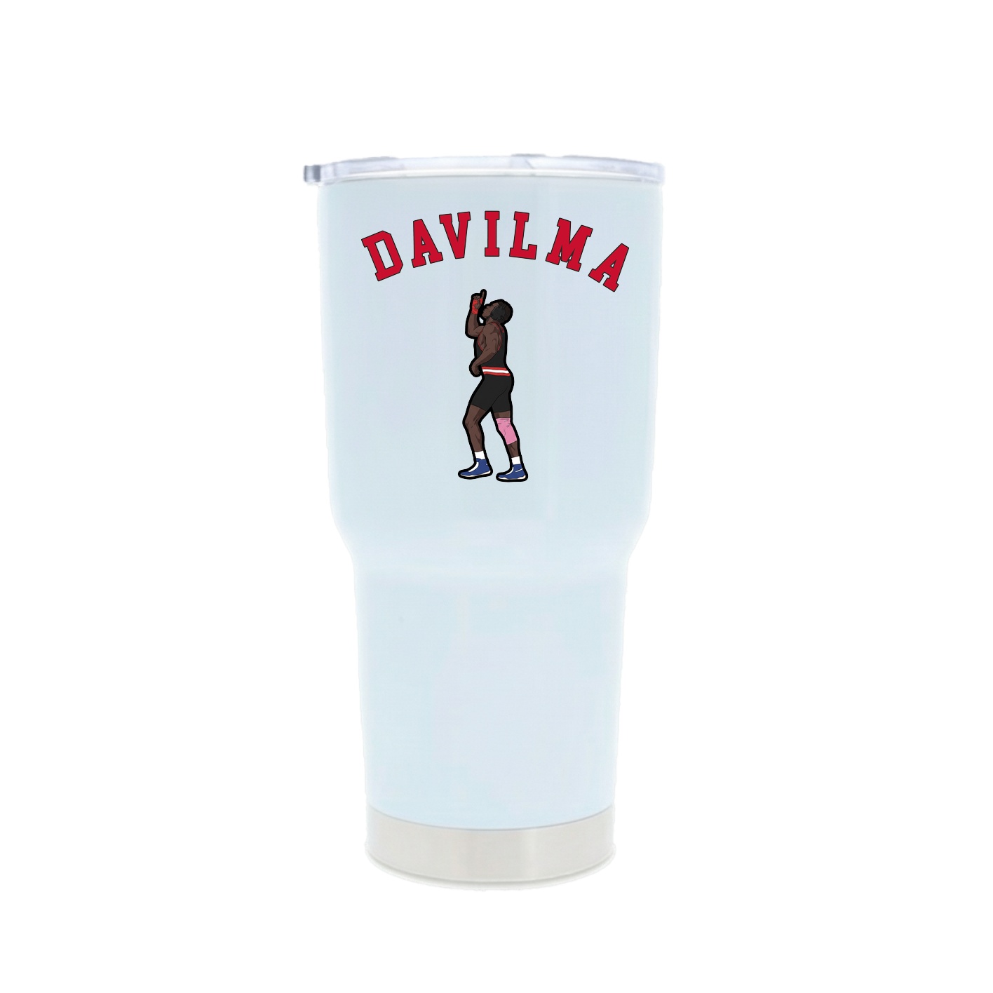 30oz Stainless Steel Tumbler — Shirsey Arch in White