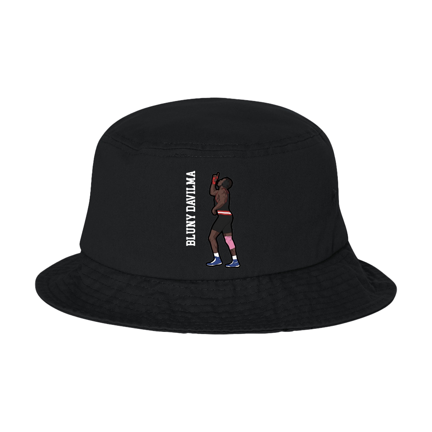 Bucket Cap — Name Vertical in Black
