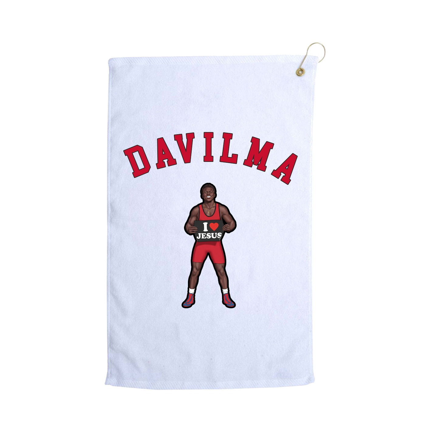 Golf Towel — Shirsey Arch in White