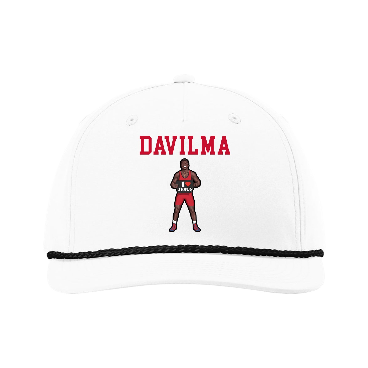 Five-Panel Classic Rope Cap — Shirsey in White
