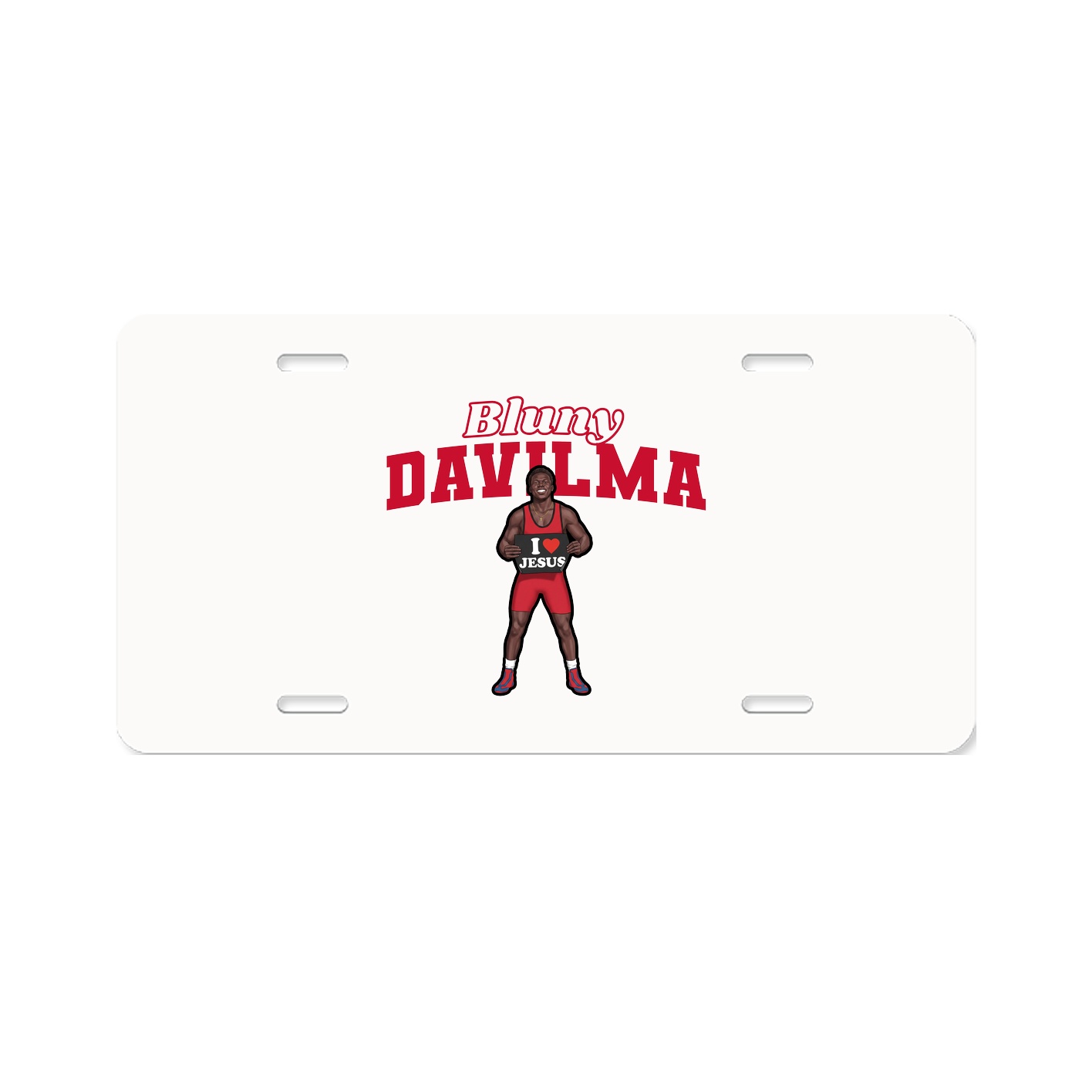 License Plate — Name Arch in Classic