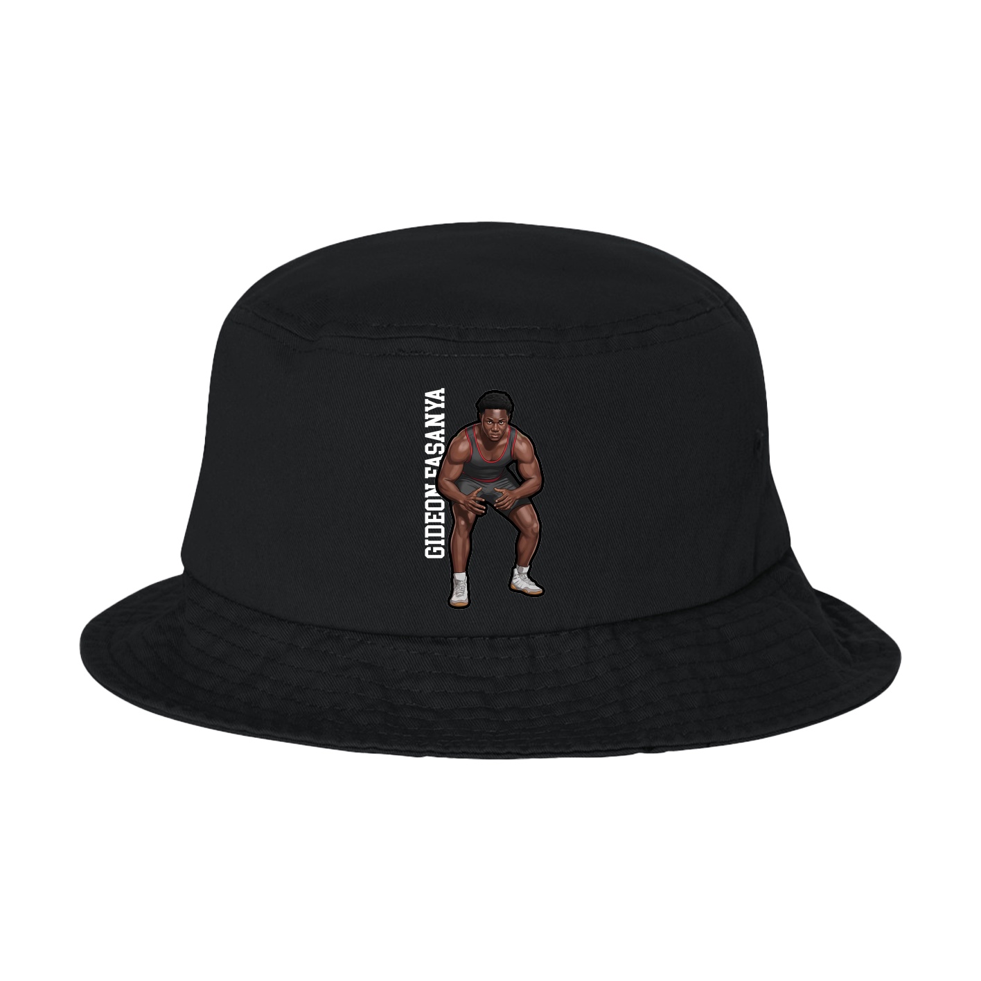 Bucket Cap — Name Vertical in Black