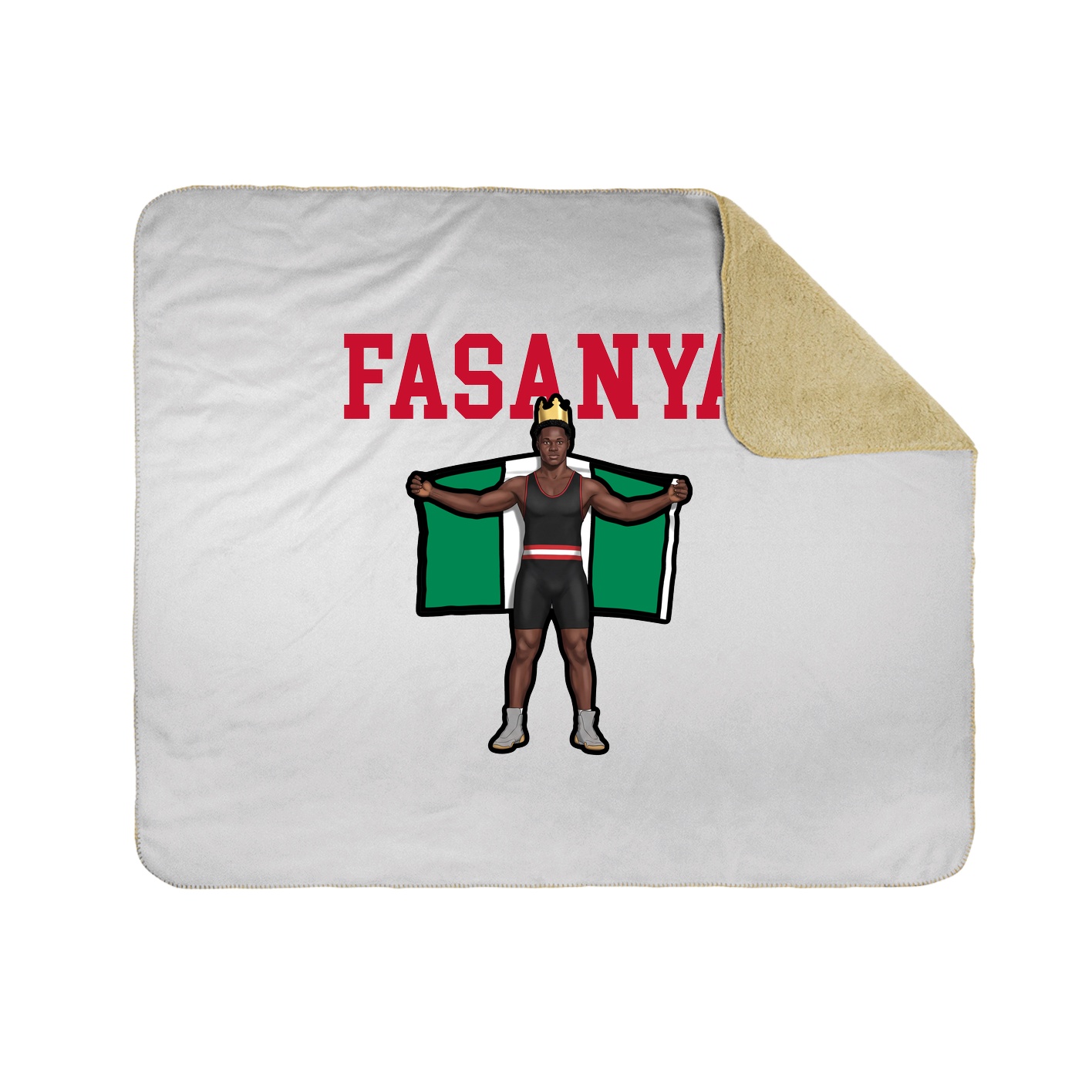 Throw Blanket — Shirsey in White