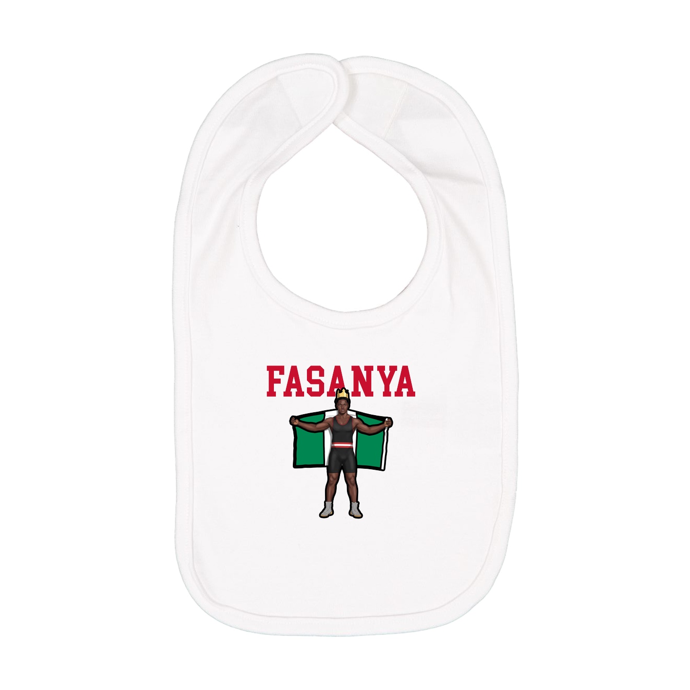 Infant Bib — Shirsey in White