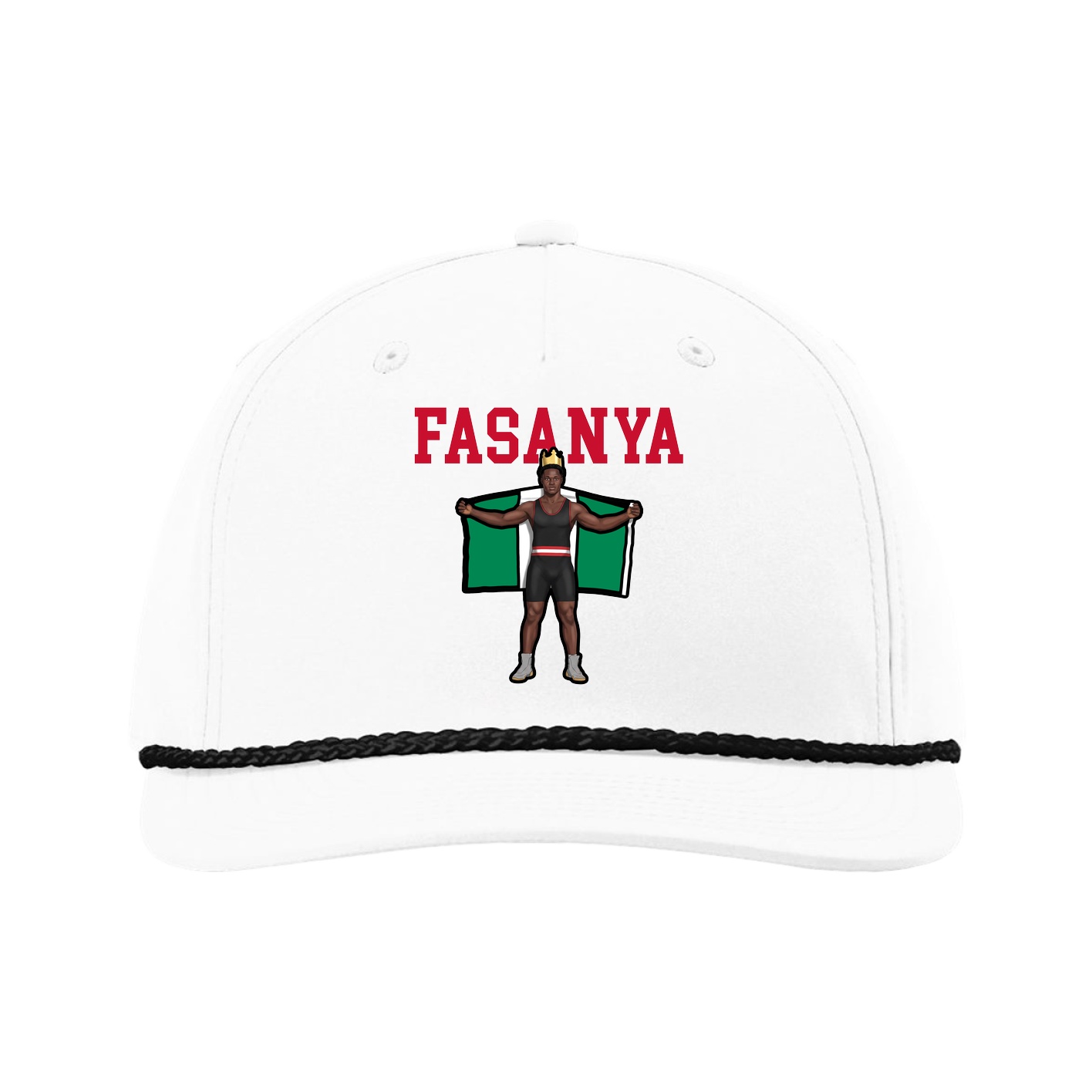 Five-Panel Classic Rope Cap — Shirsey in White