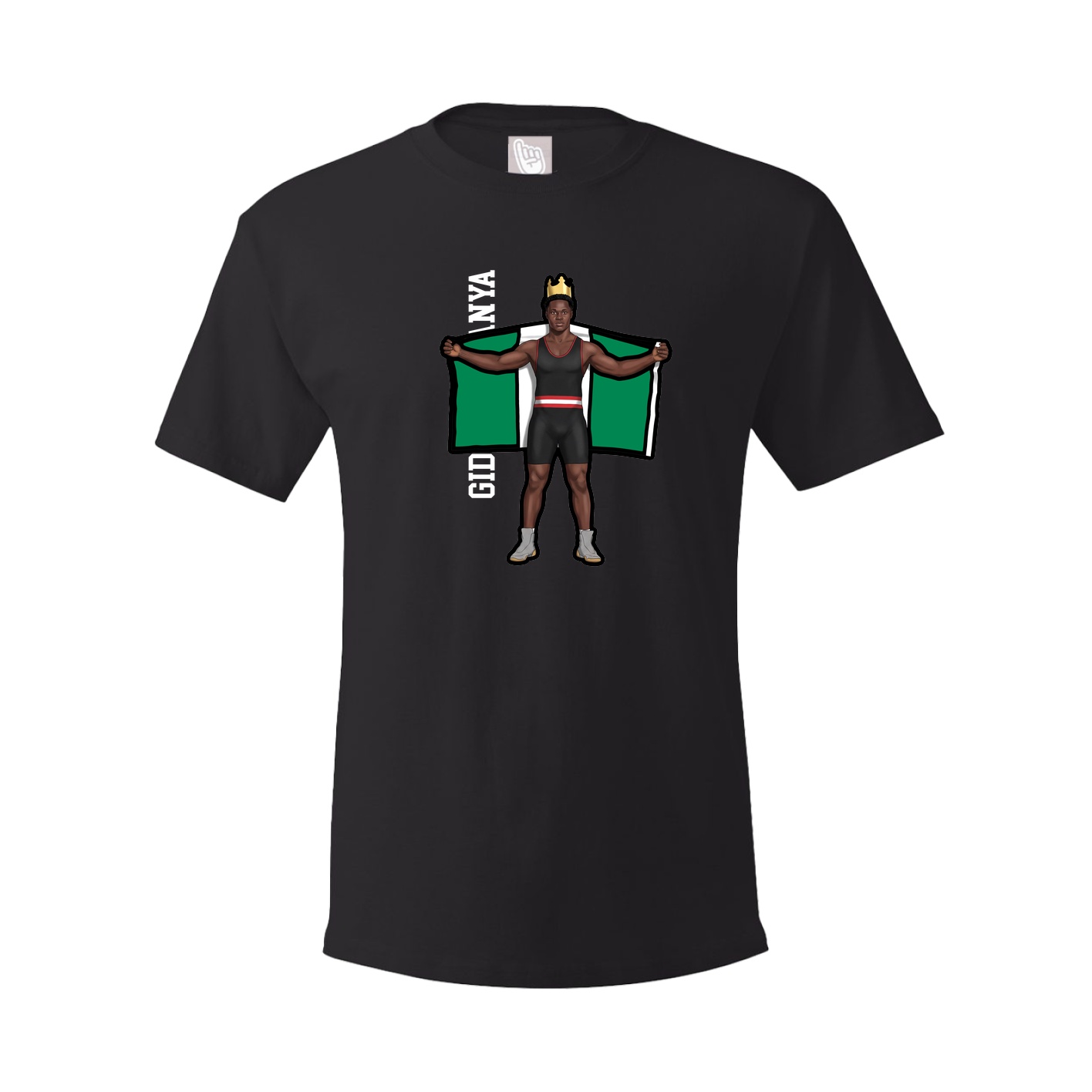 Tee — Name Vertical in Black