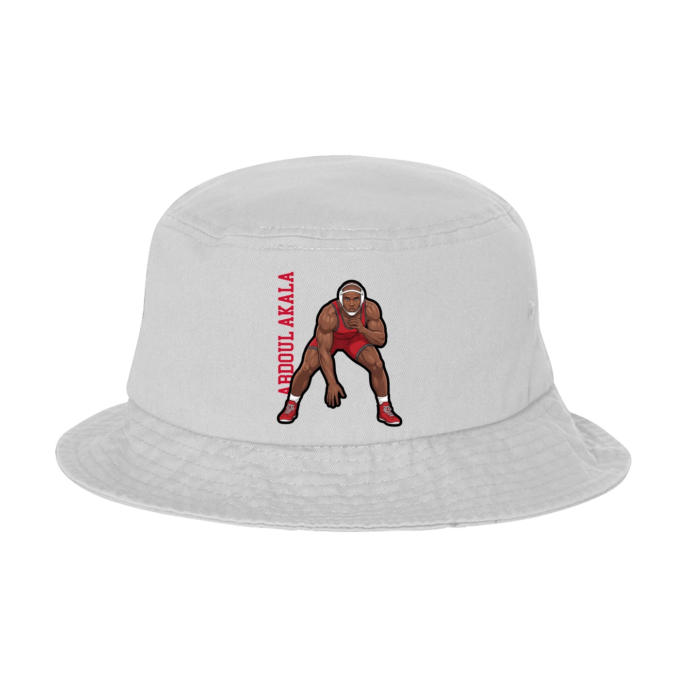 Bucket Cap — Name Vertical in White
