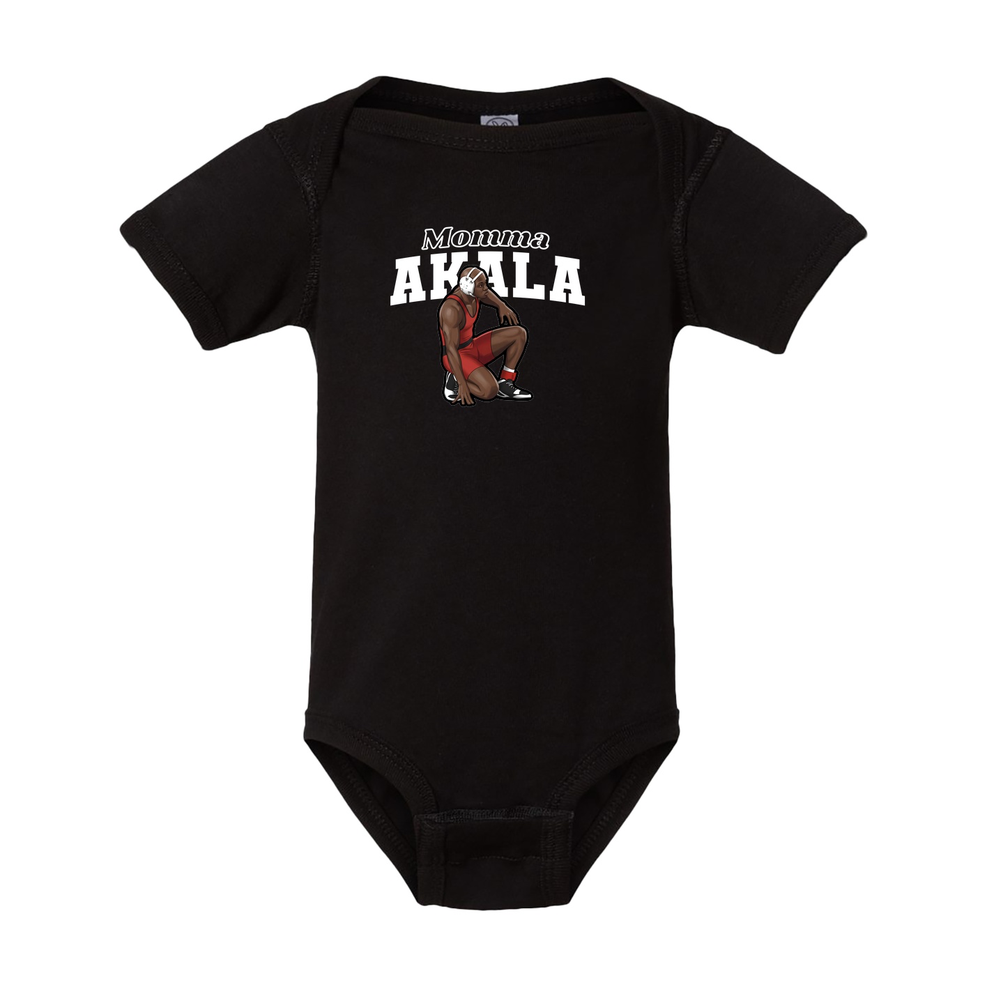Baby Onesie — Mothers Day Block in Black