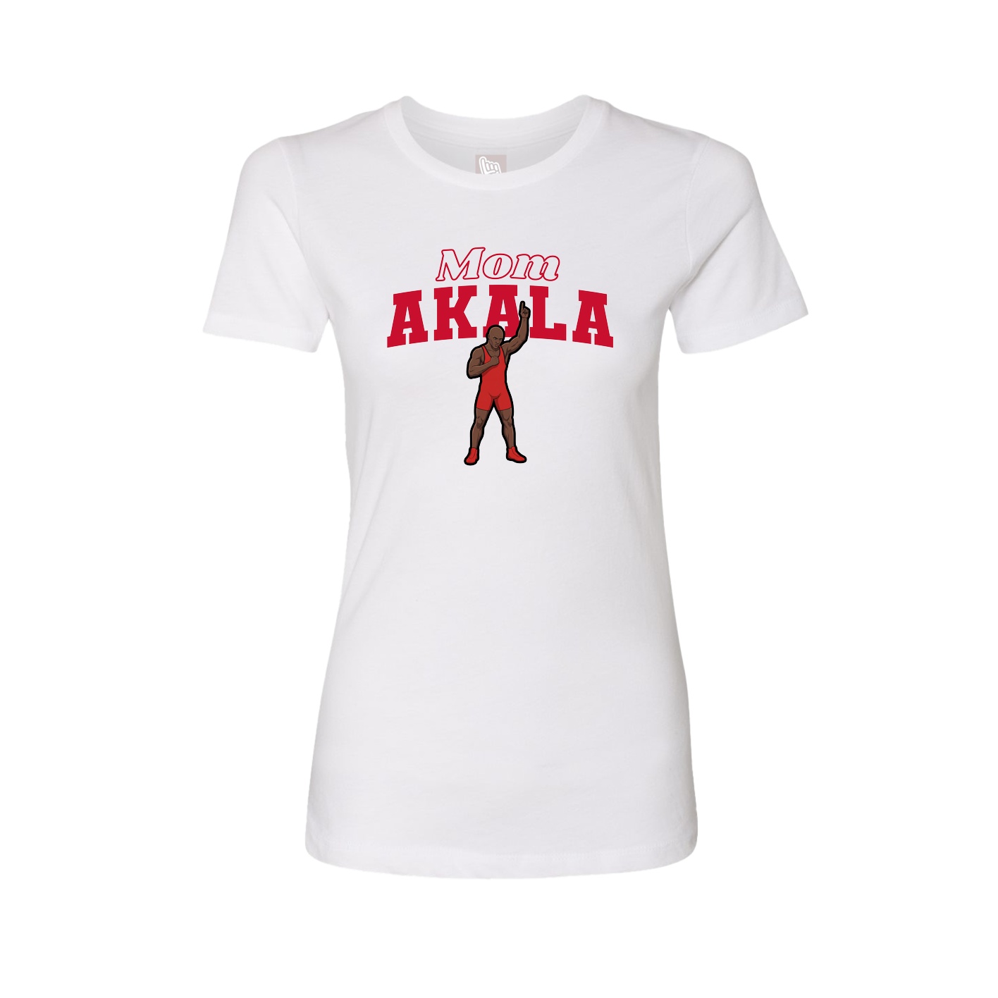 Womens Tee — Mothers Day Block in White