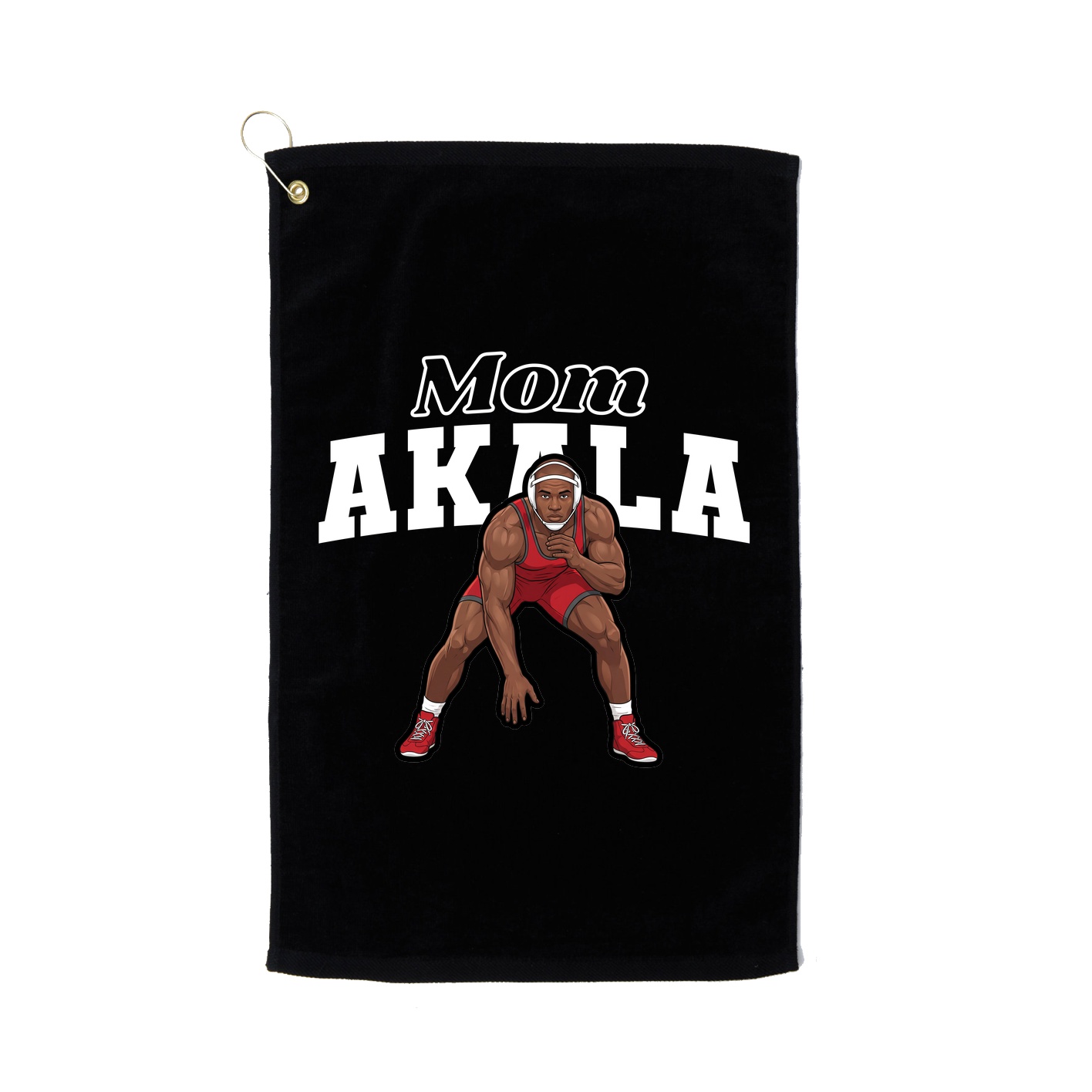 Golf Towel — Mothers Day Block in Black
