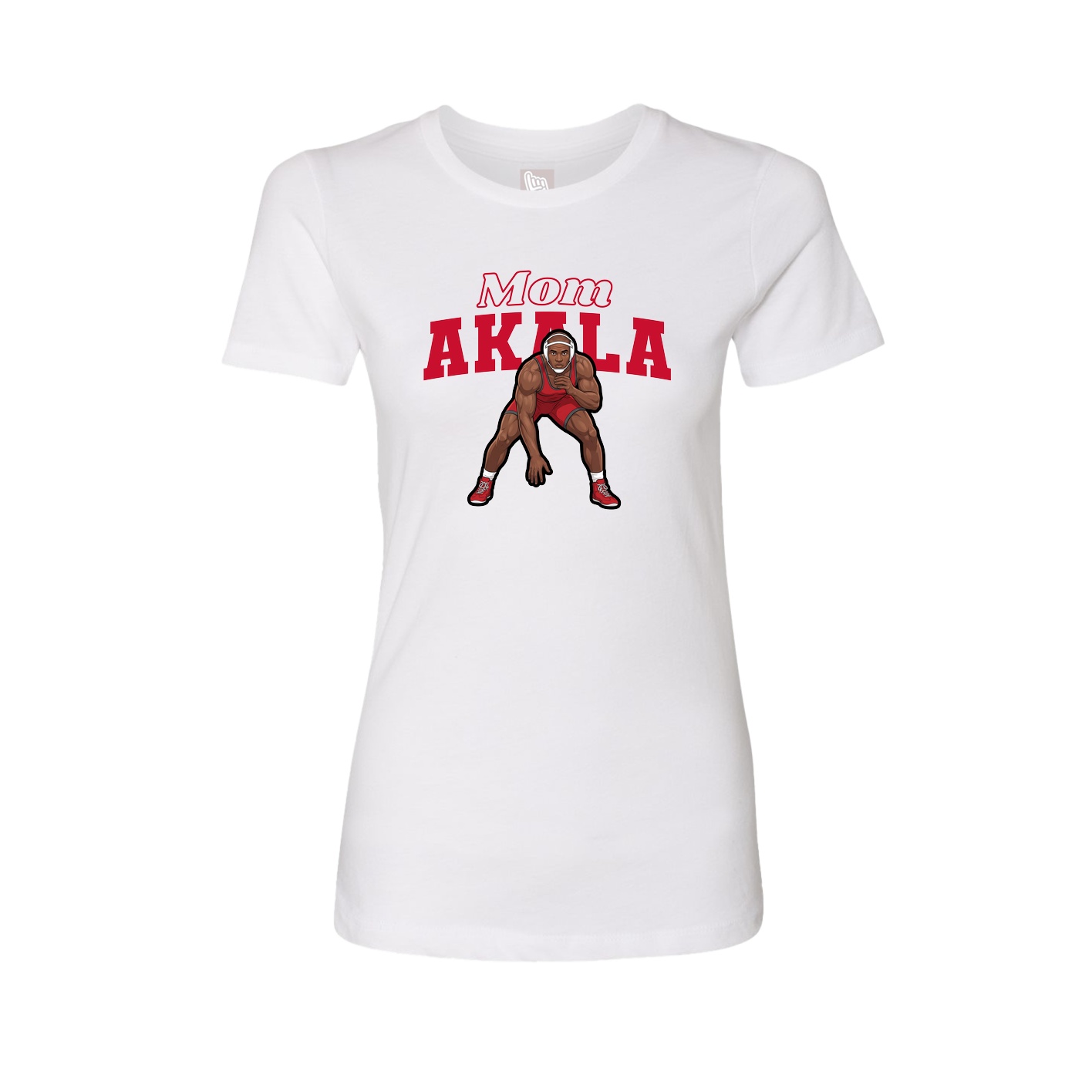 Womens Tee — Mothers Day Block in White