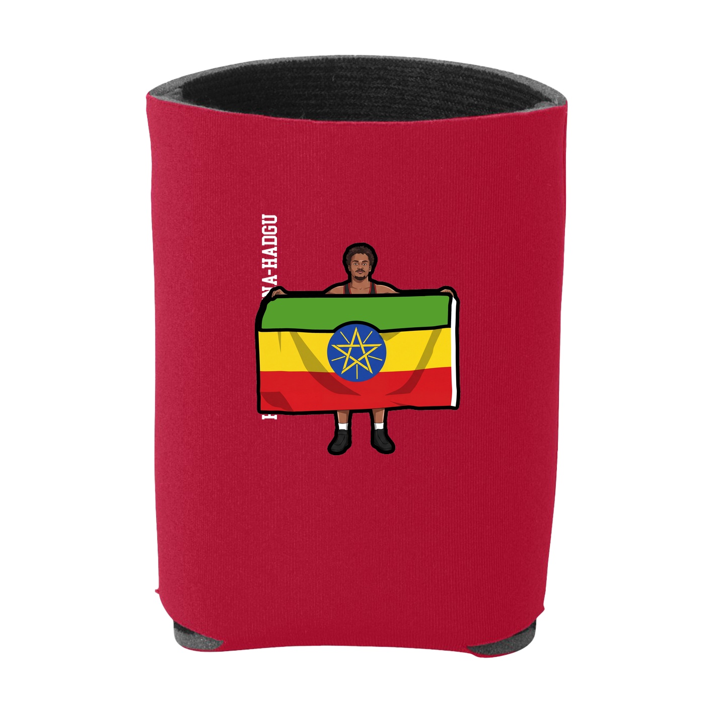Can Holder — Name Vertical in Red