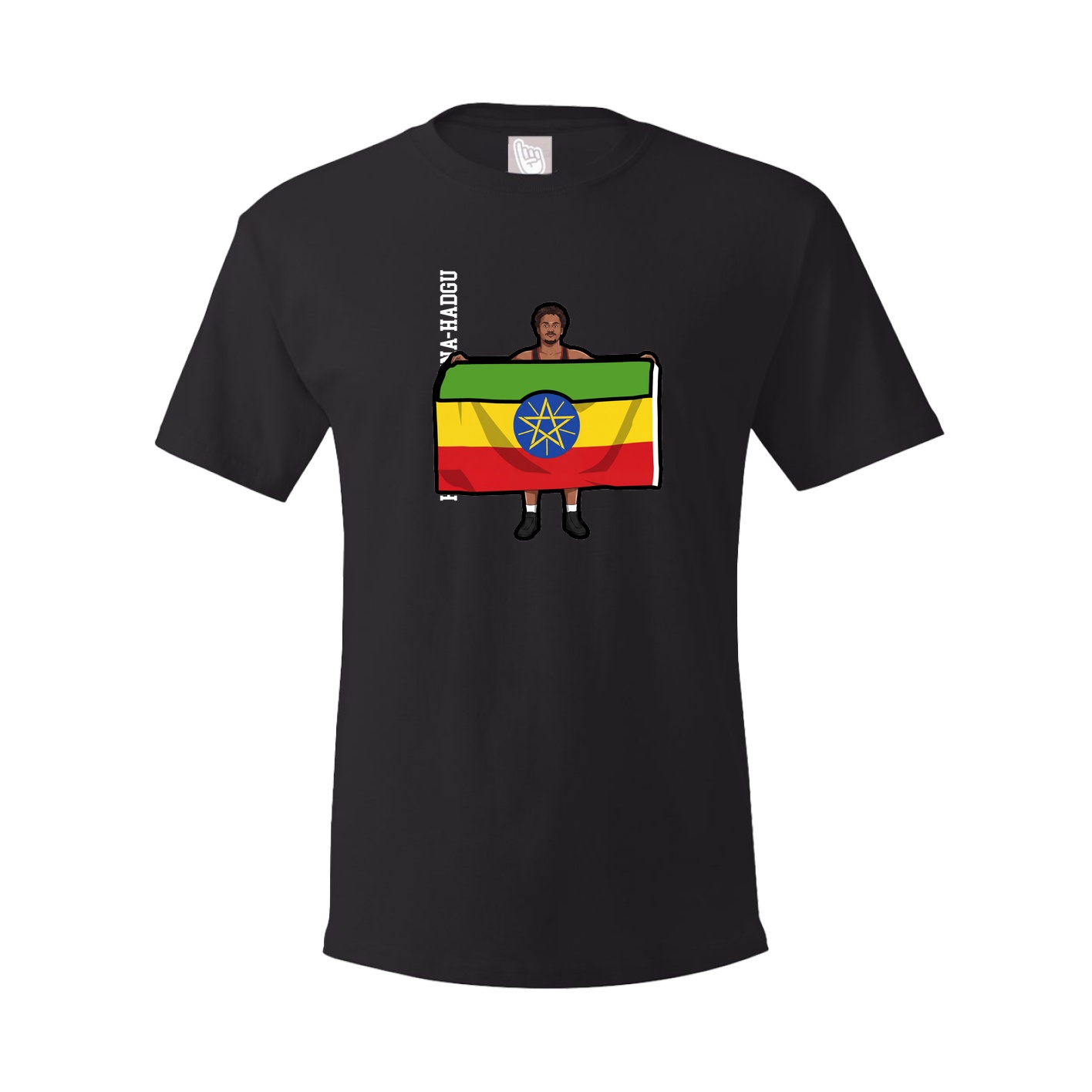 Youth Tee — Name Vertical in Black