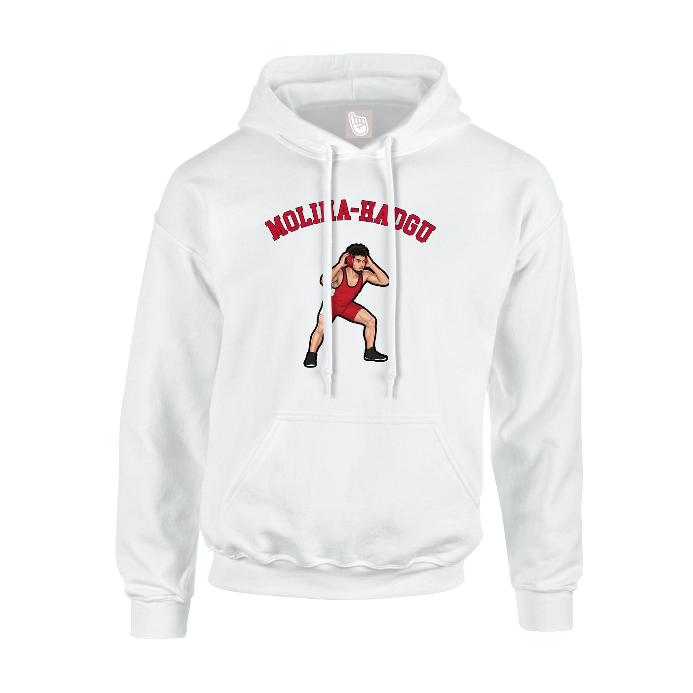 Youth Hoodie — Shirsey Arch in White