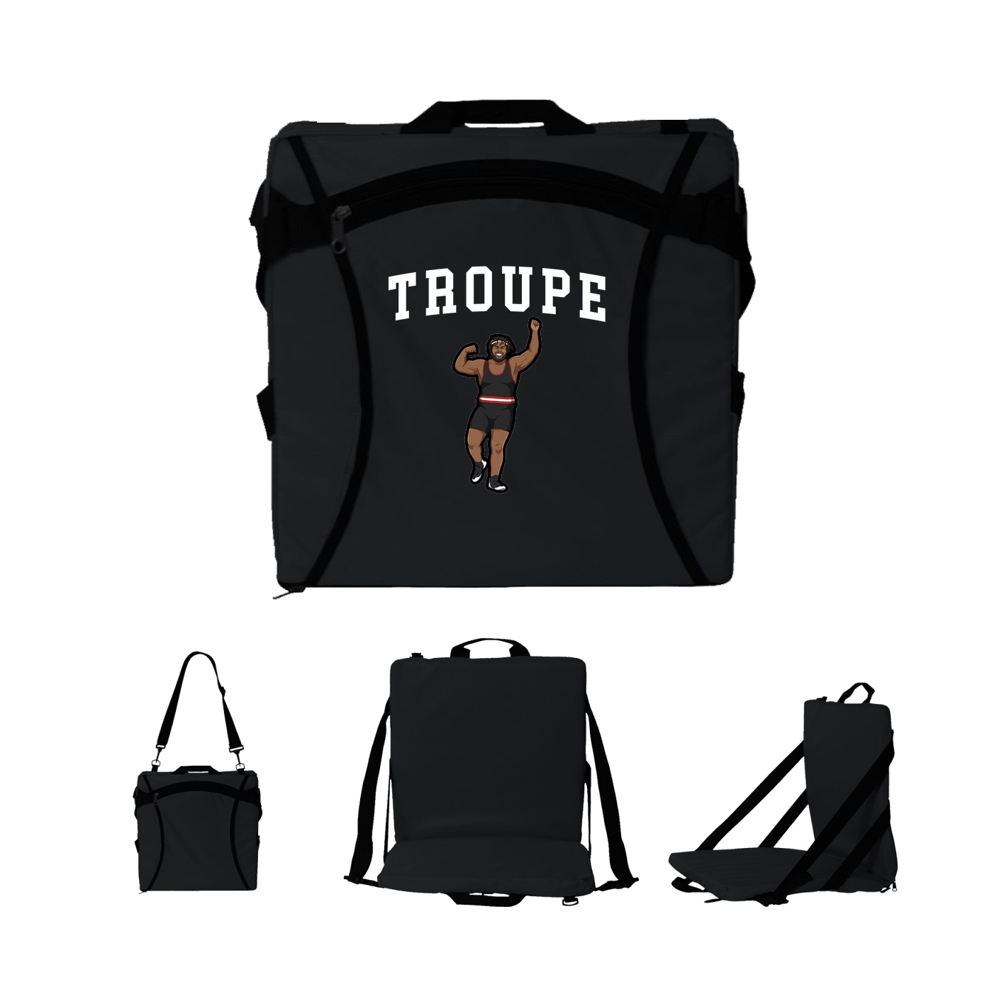 Folding Stadium Seat — Shirsey in Black