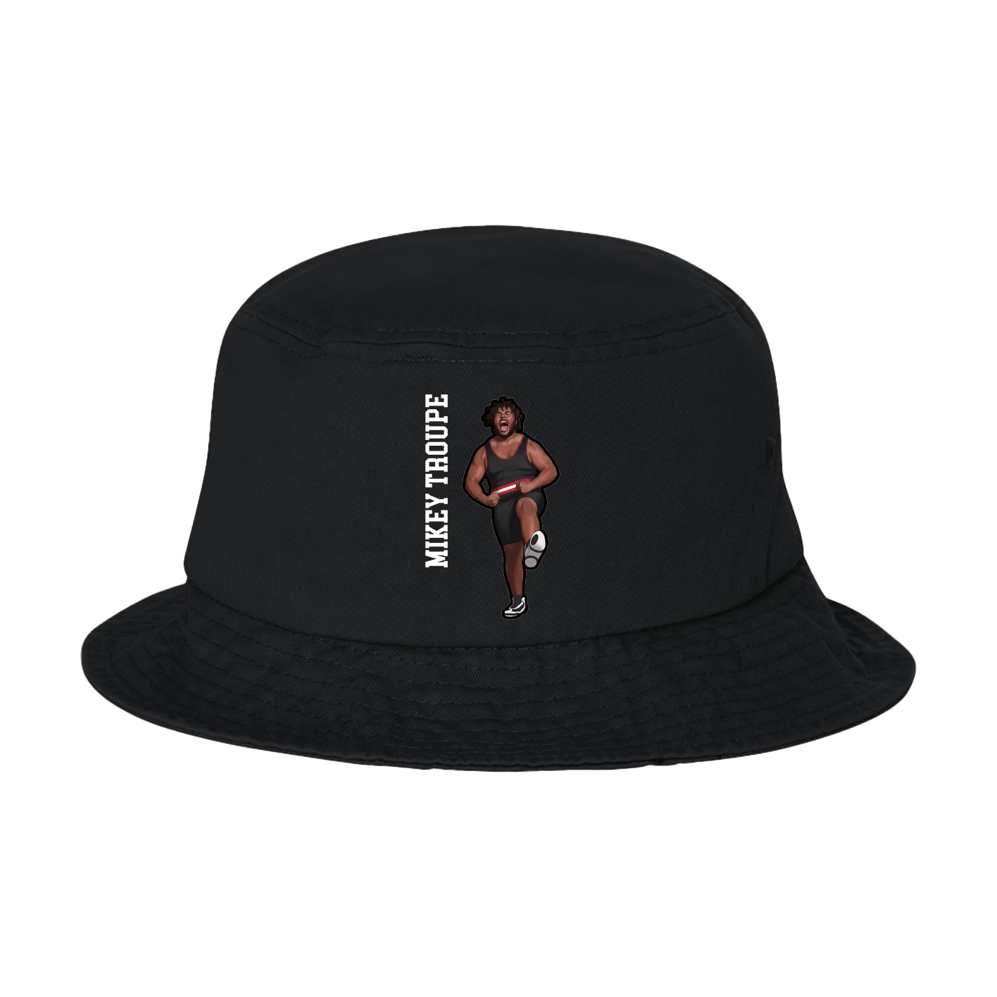 Bucket Cap — Name Vertical in Black
