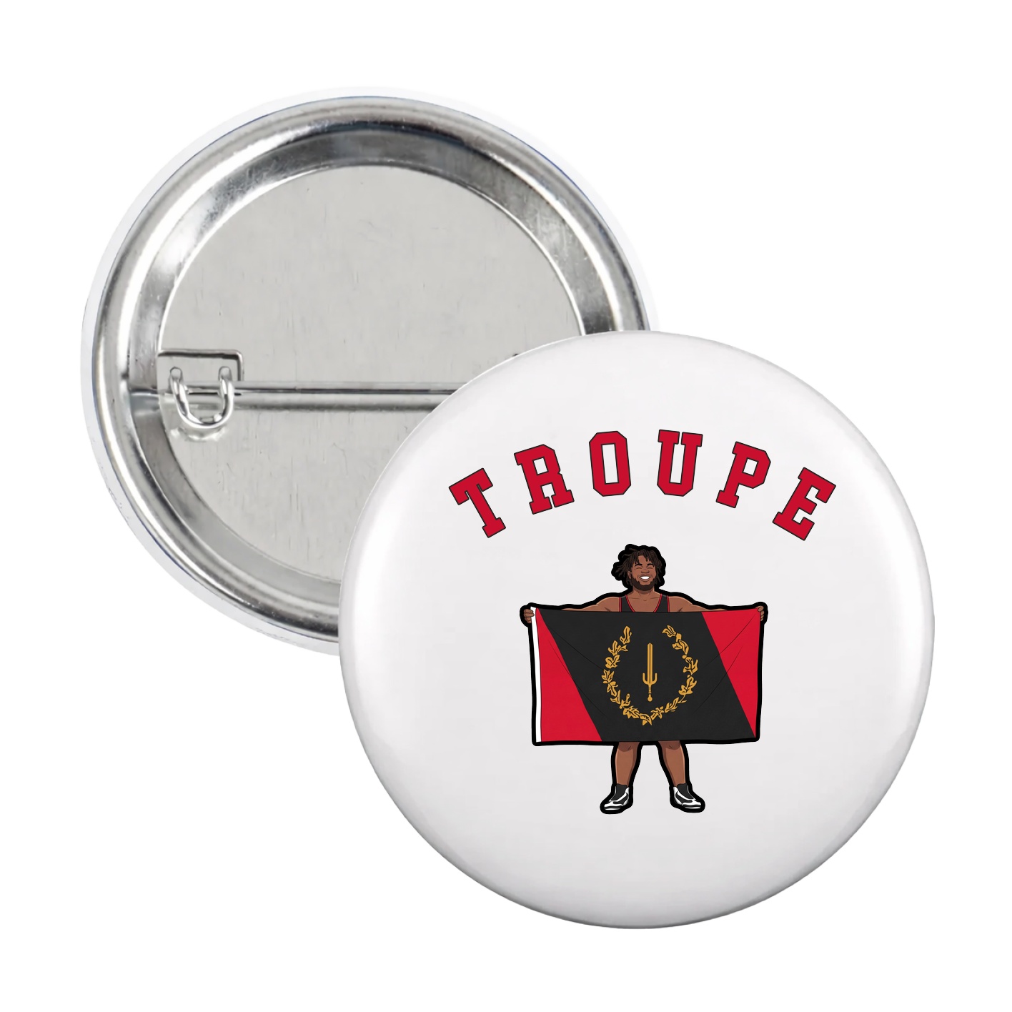 Game Day Button — Shirsey Arch in White
