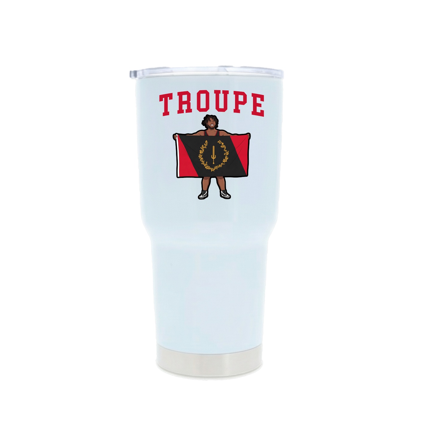 30oz Stainless Steel Tumbler — Shirsey in White