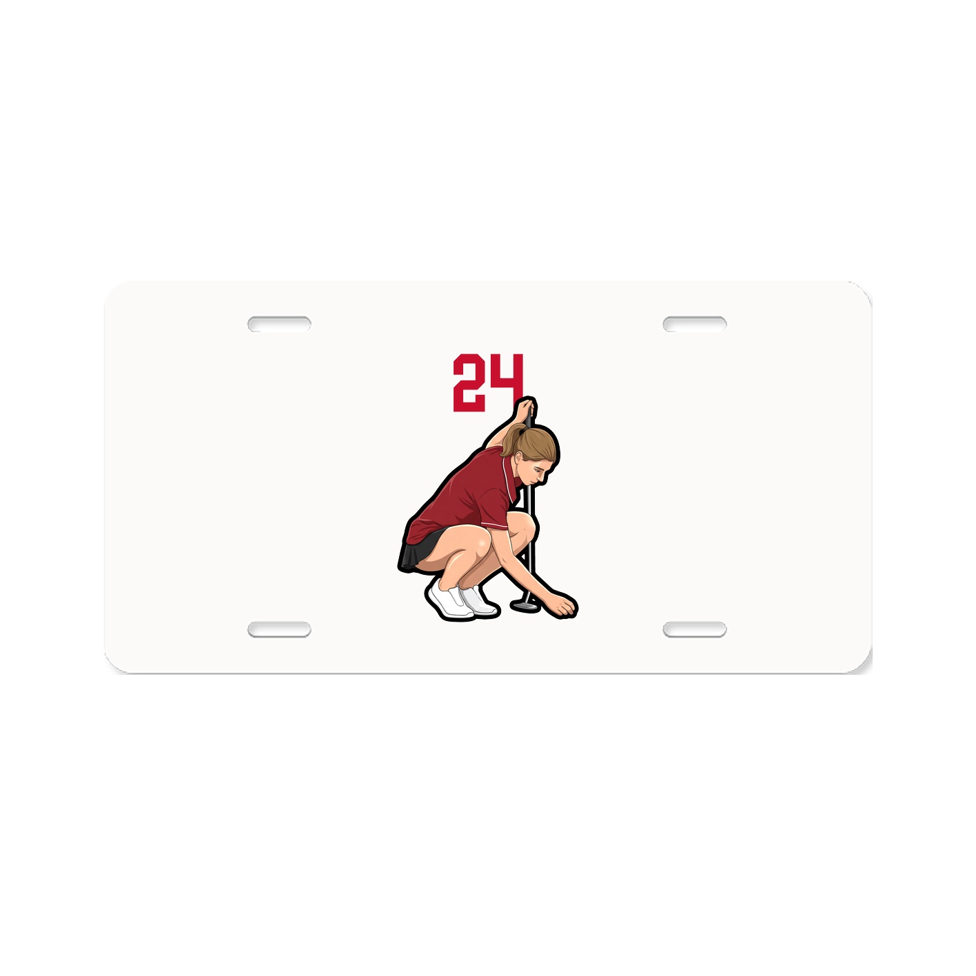 License Plate — Number Top in Classic
