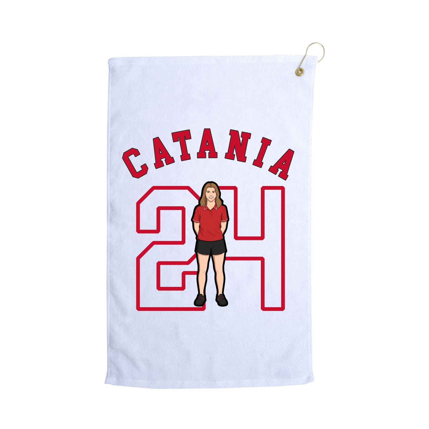 Golf Towel — Shirsey Arch in White