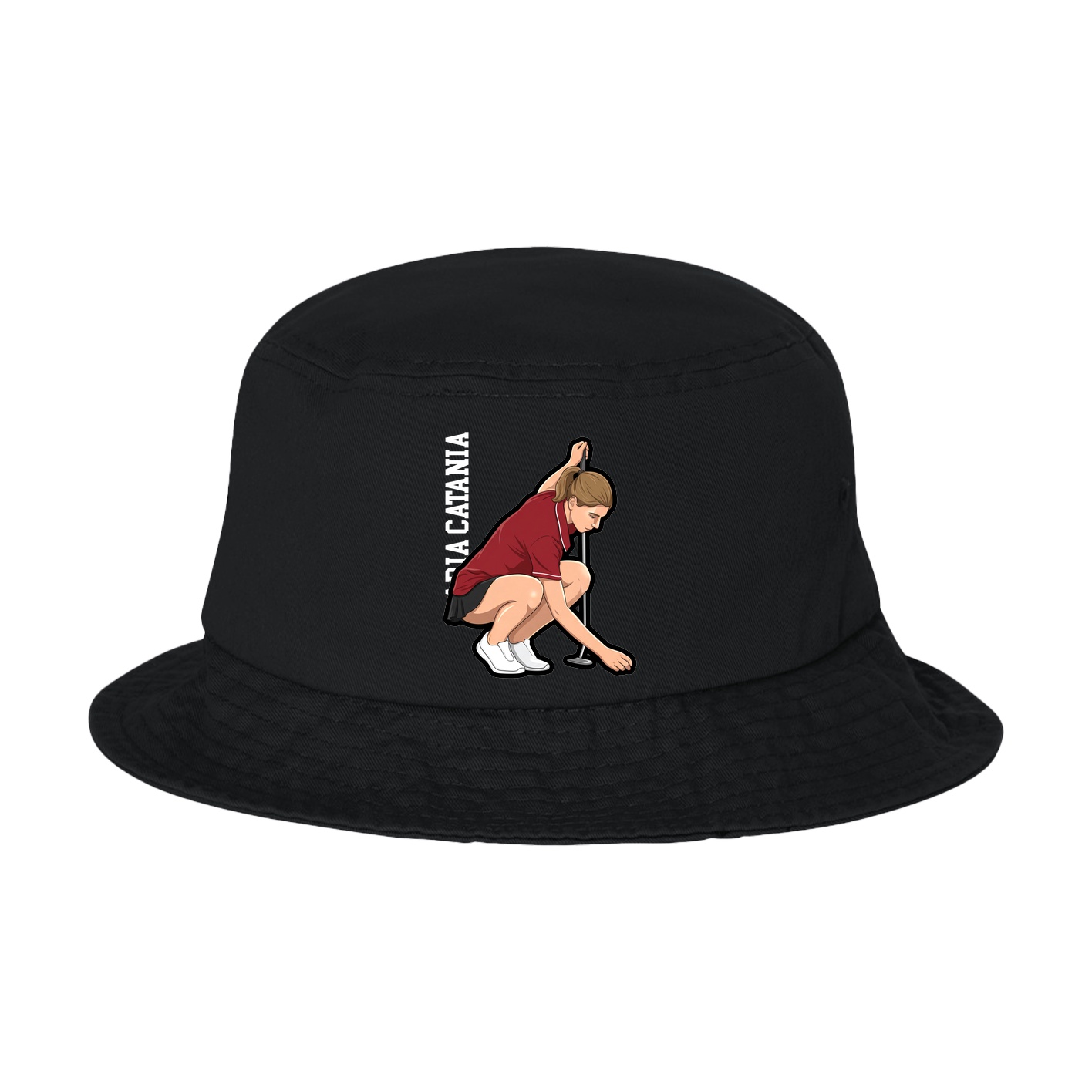 Bucket Cap — Name Vertical in Black