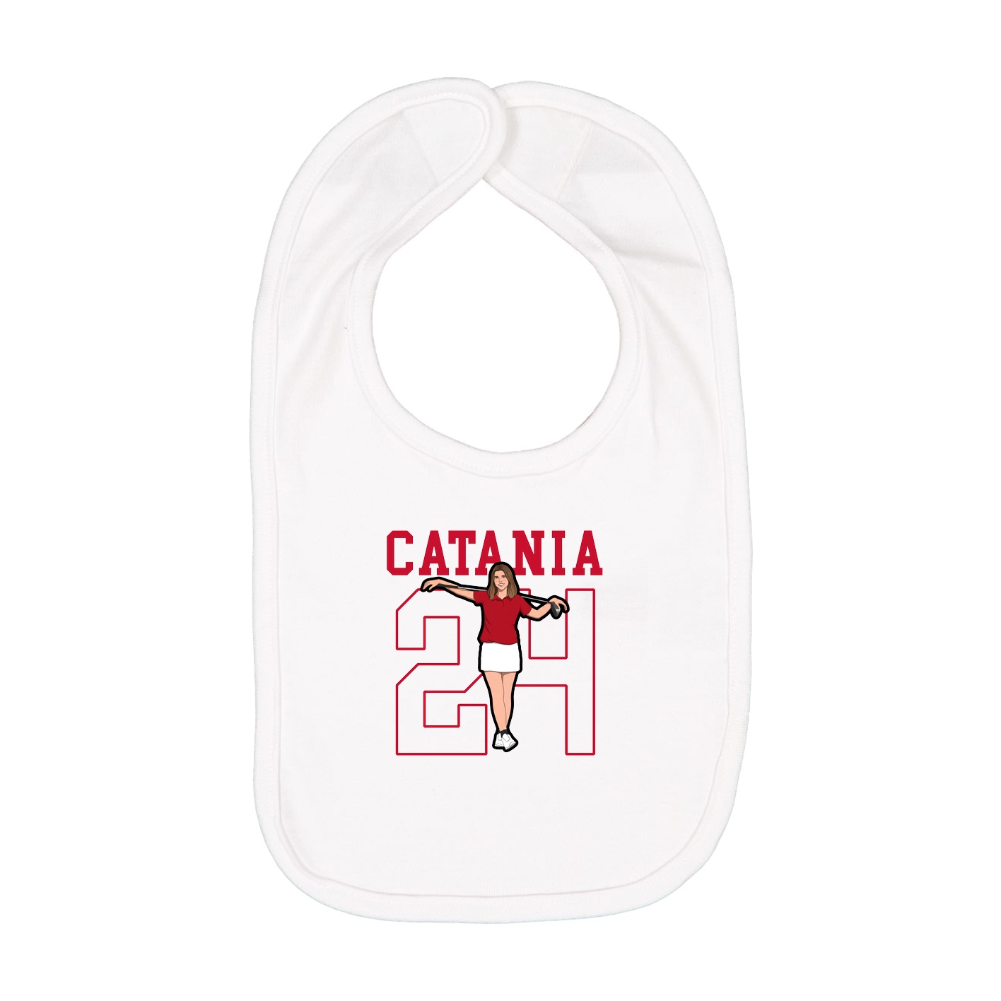 Infant Bib — Shirsey in White