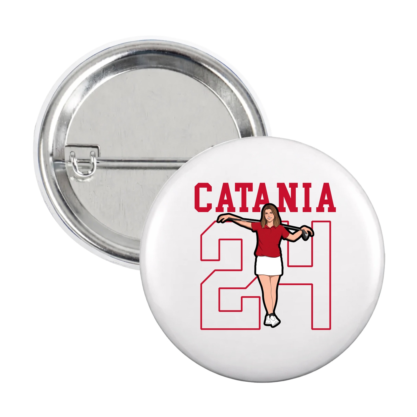 Game Day Button — Shirsey in White