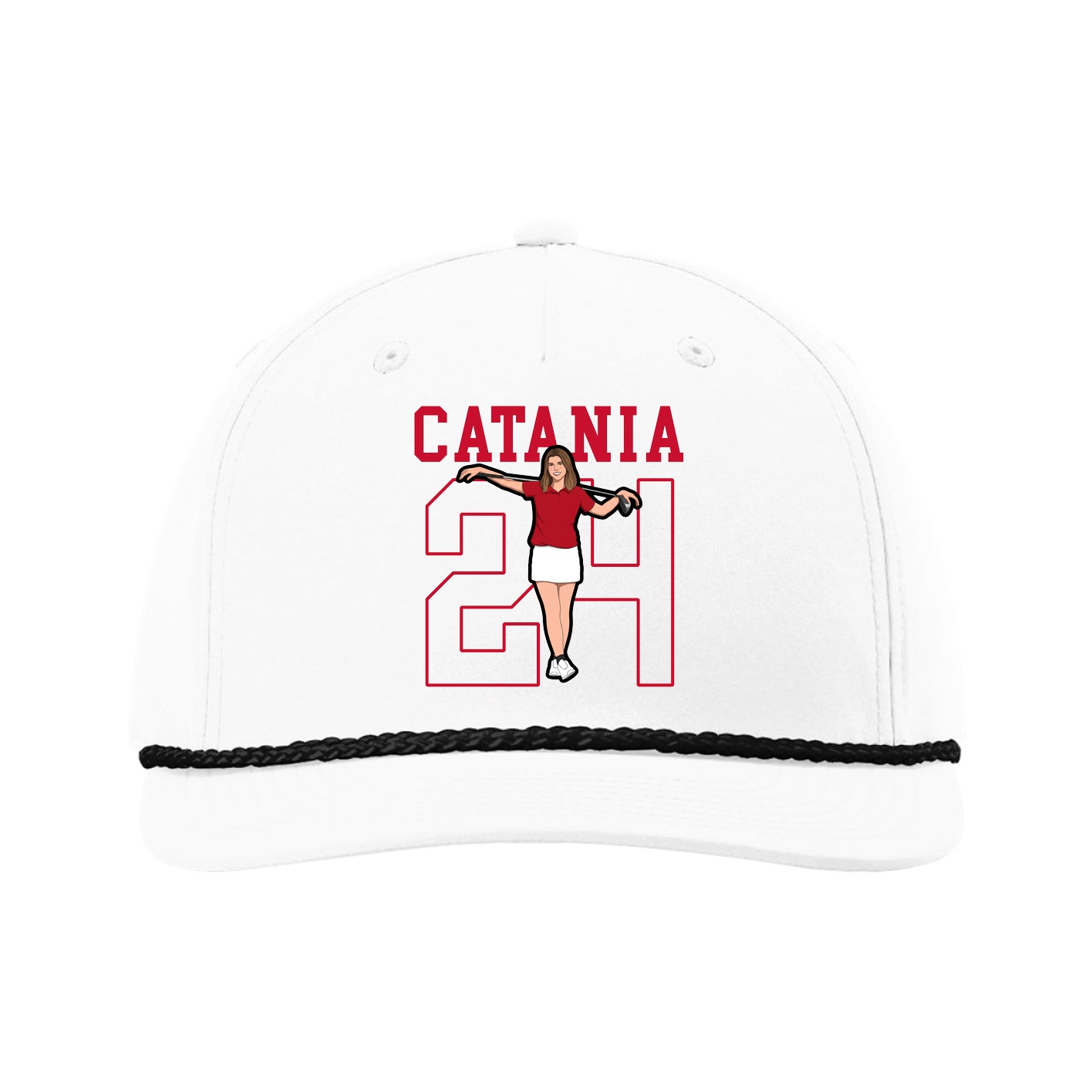 Five-Panel Classic Rope Cap — Shirsey in White